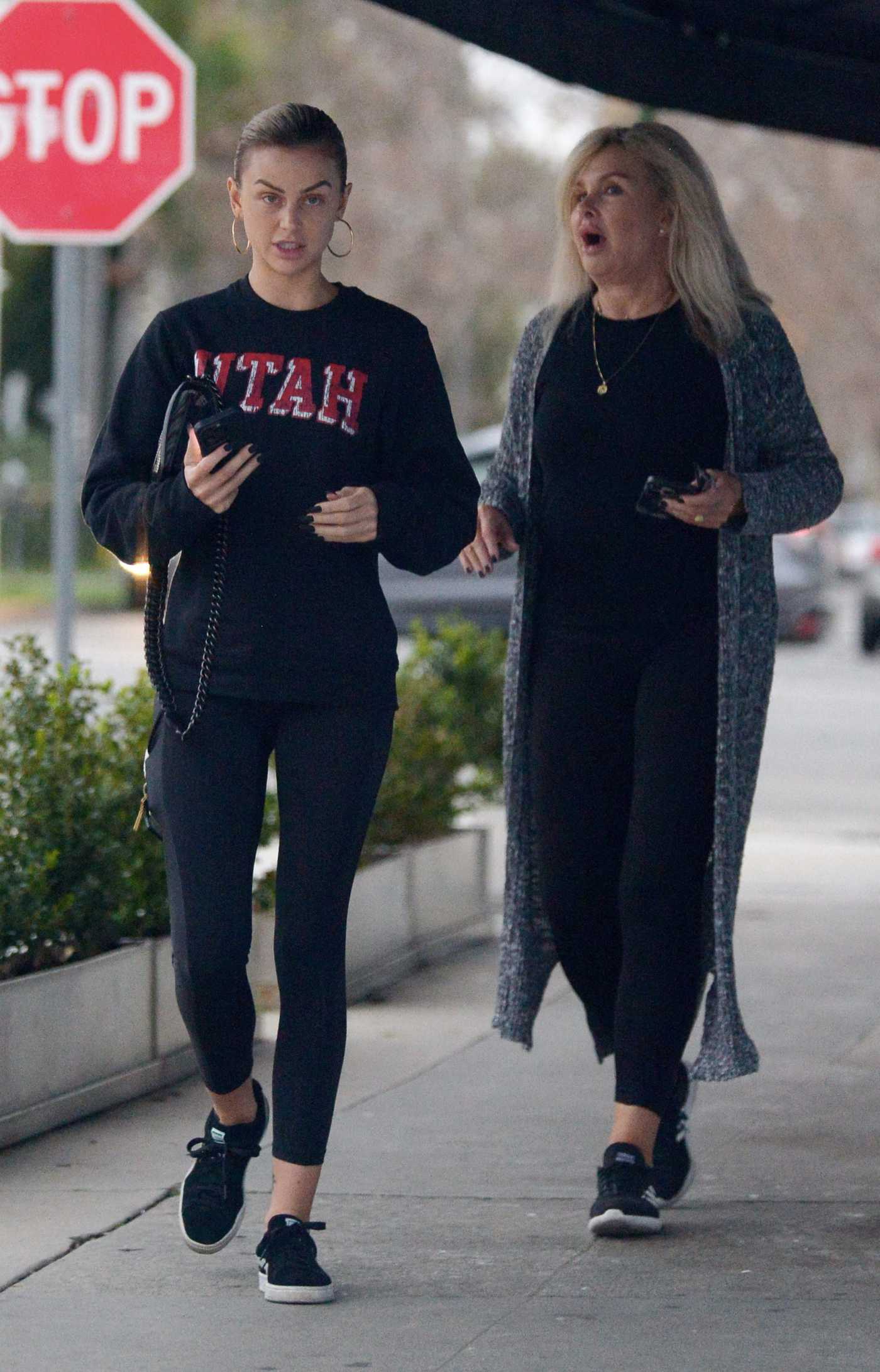 Lala Kent in a Black Sneakers Spends Time with Her Mother in Los Angeles 01/03/2023