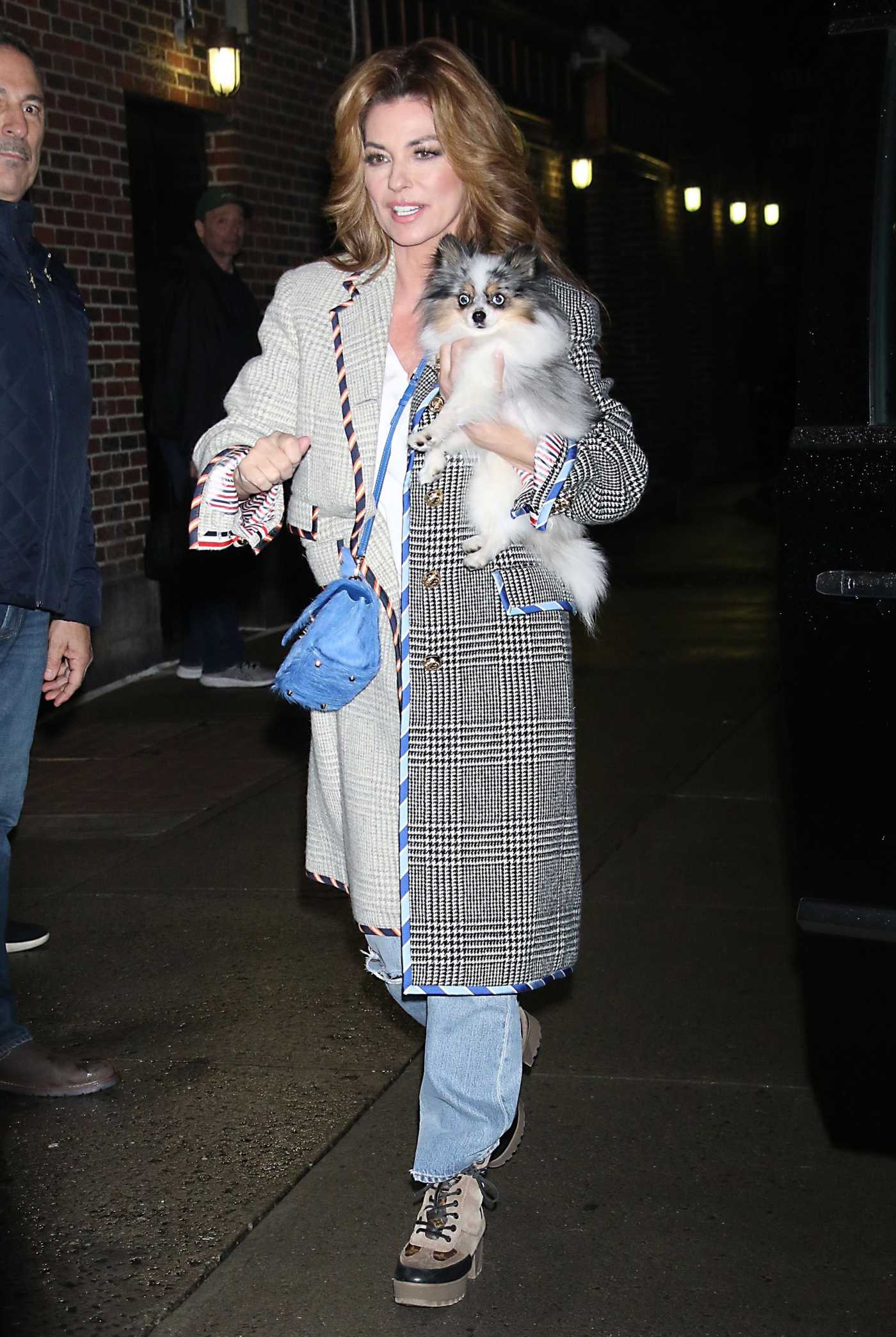 Shania Twain Leaves The Late Show with Stephen Colbert in New York 01/04/2023