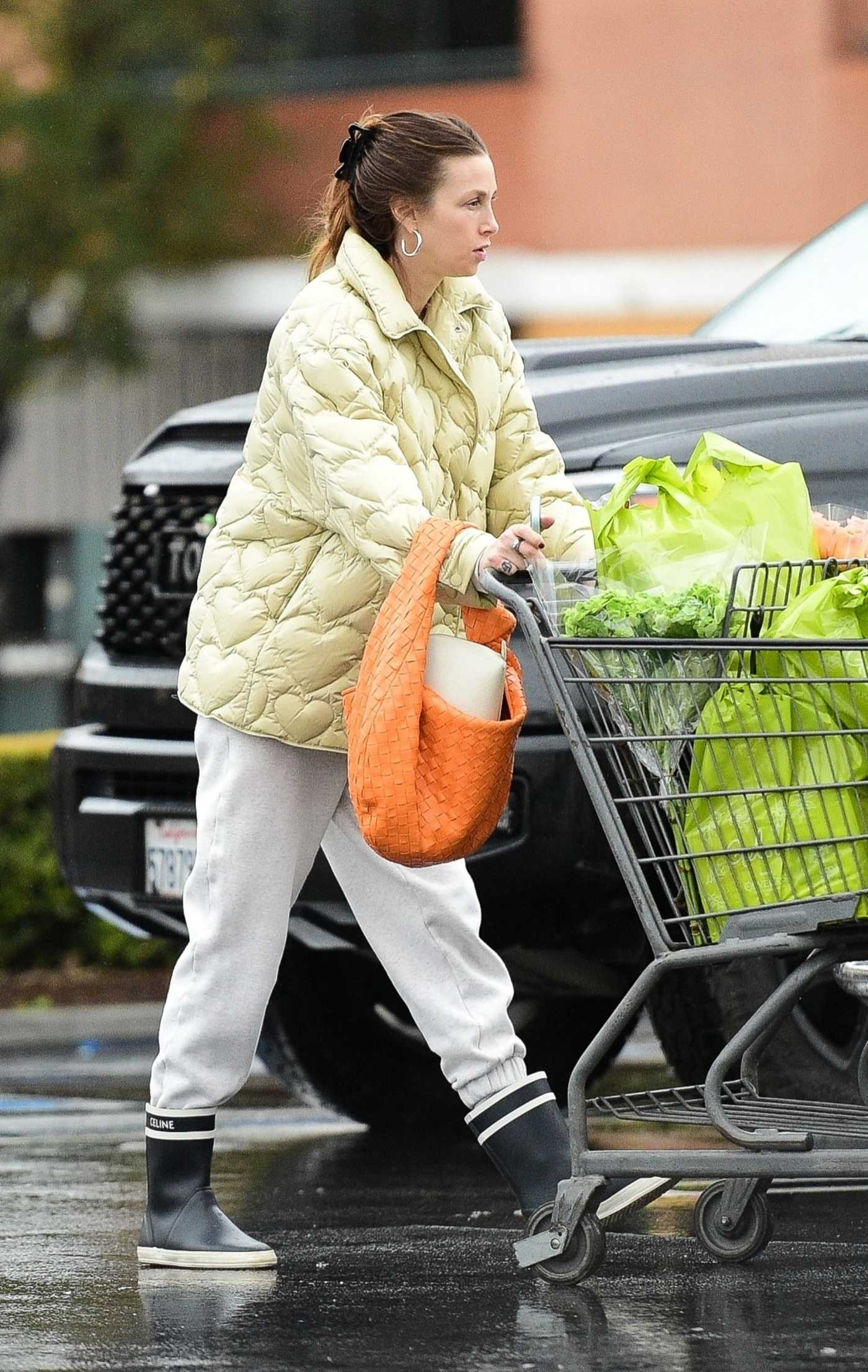 Whitney Port in a Grey Sweatpants Gets Some Grocery Shopping Done at Gelson's in Los Angeles 01/04/2023