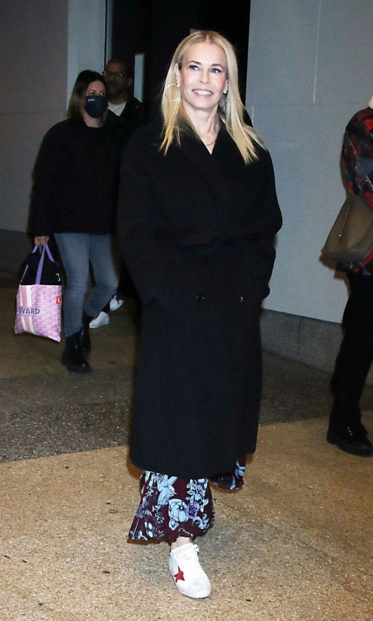 Chelsea Handler in a Black Coat