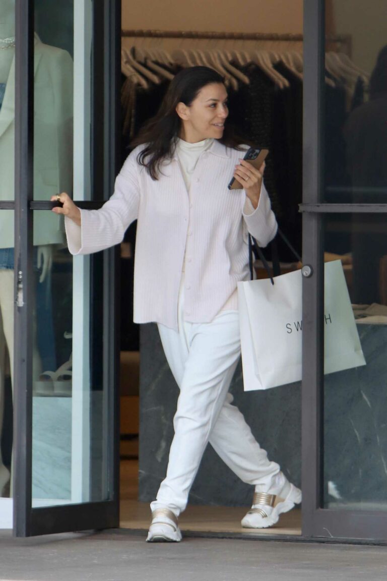 Eva Longoria in a White Outfit