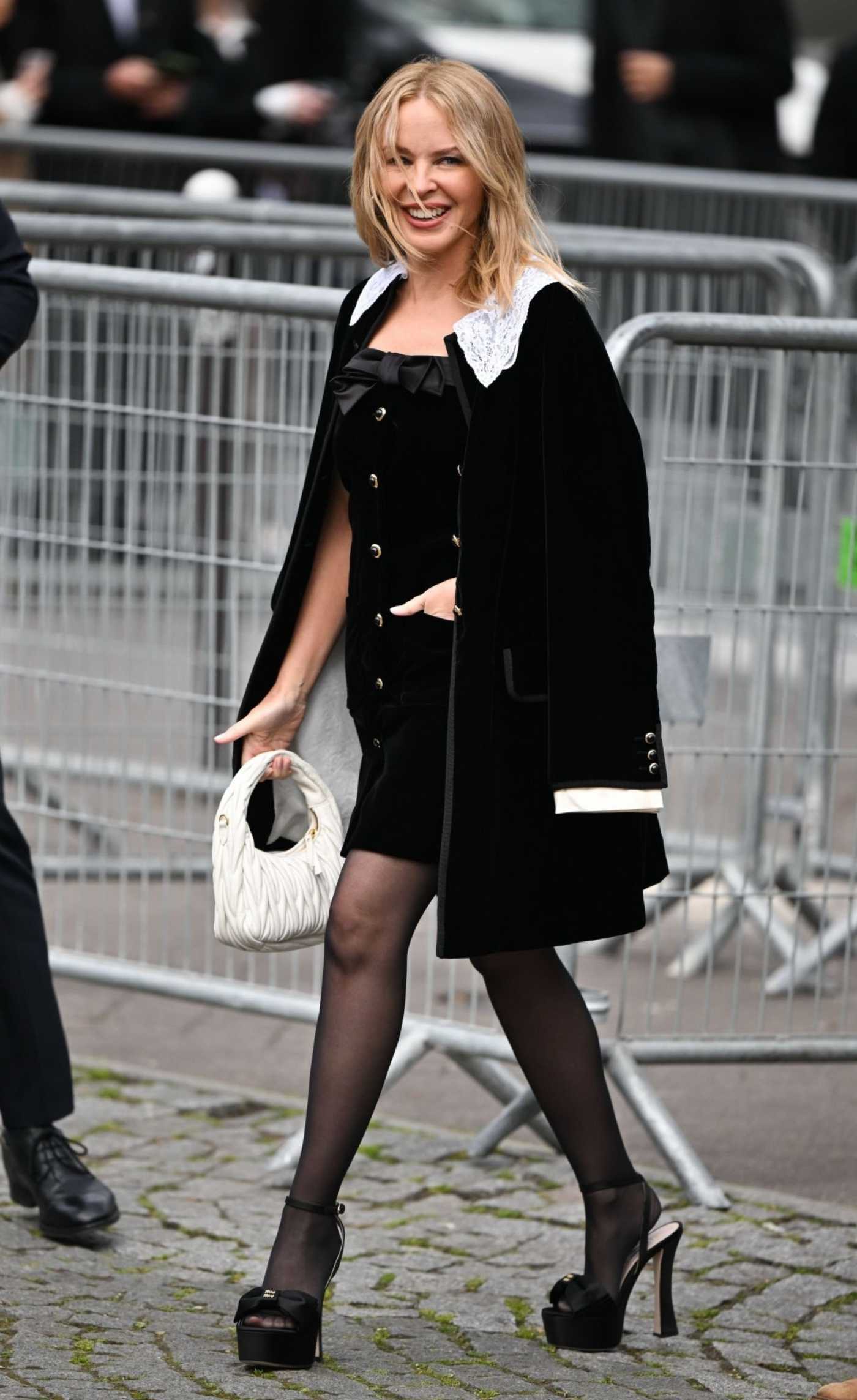 Kylie Minogue Attends the Miu Miu Womenswear Fashion Show During 2023 Paris Fashion Week in Paris 03/07/2023