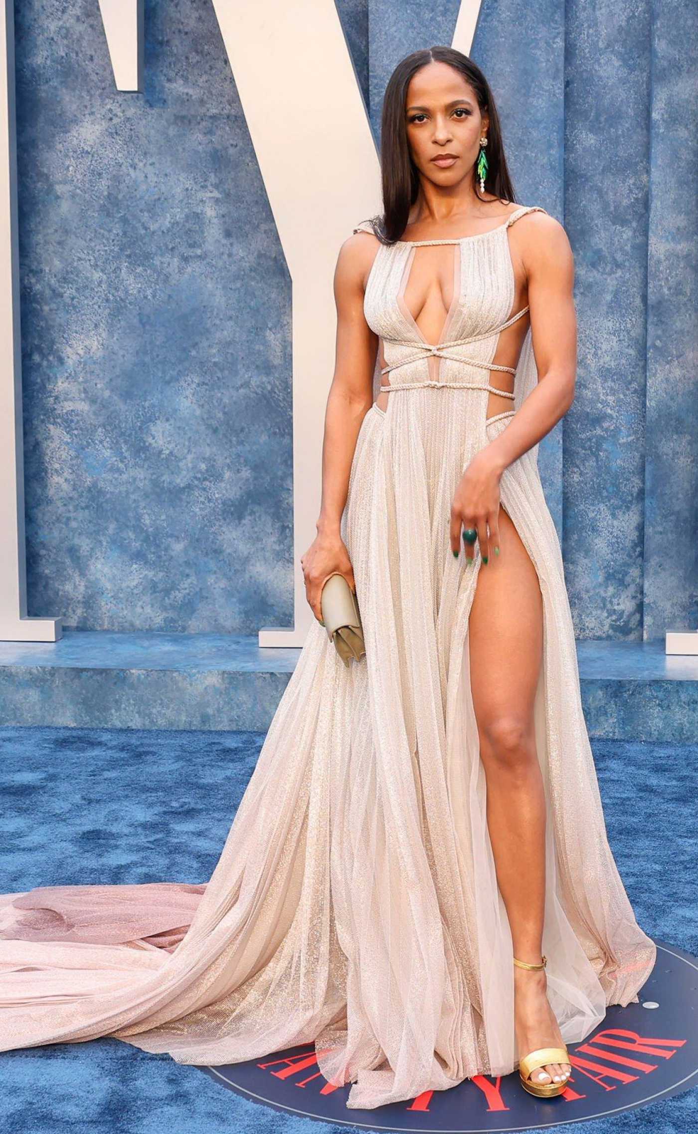 Megalyn Echikunwoke Attends 2023 Vanity Fair Oscar Party in Beverly Hills 03/12/2023