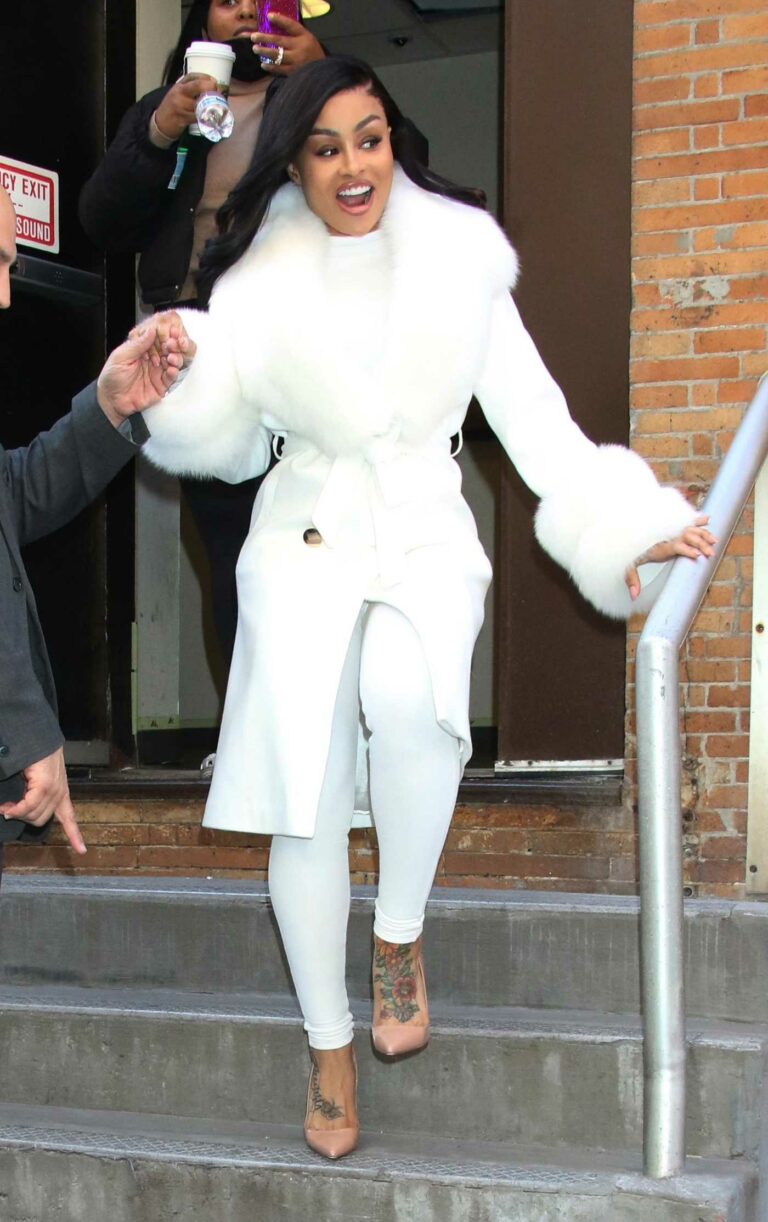Blac Chyna in a White Coat