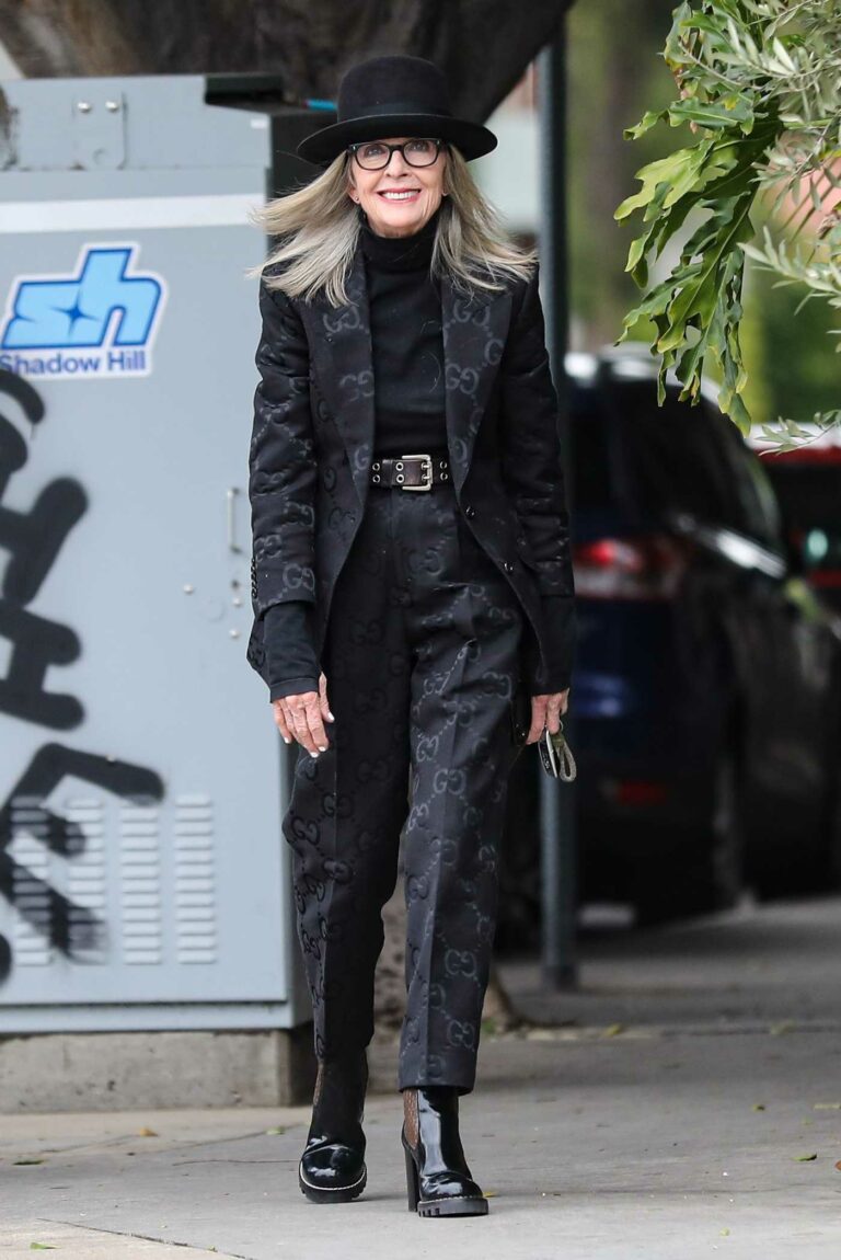 Diane Keaton in a Black Outfit