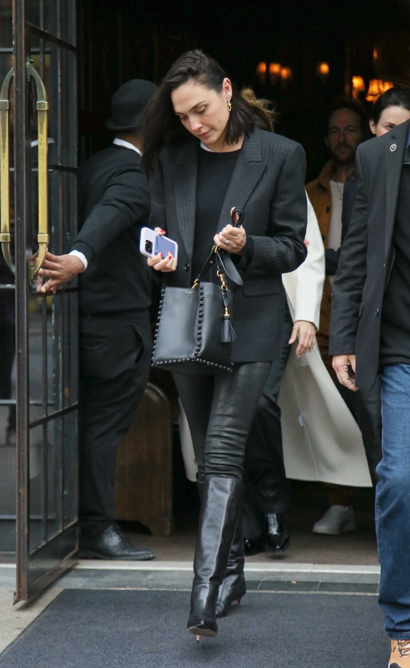 Gal Gadot in a Black Blazer Was Seen Out in New York 04/28/2023