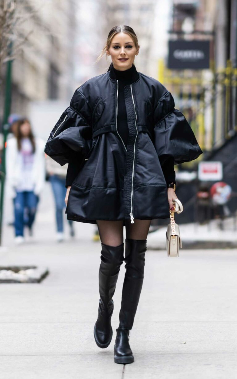 Olivia Palermo in a Black Jacket