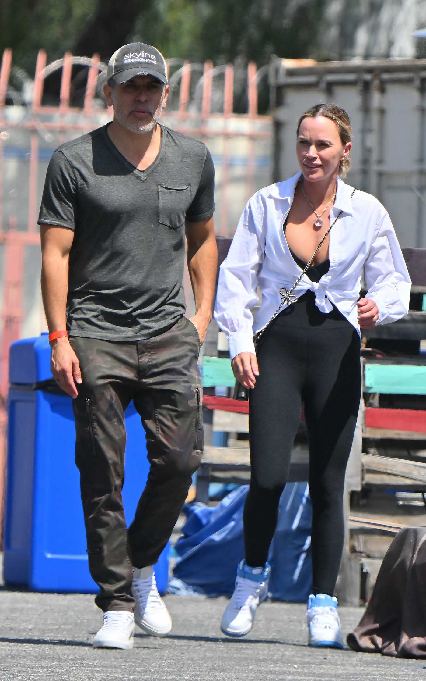 Teddi Mellencamp in a White Shirt Was Seen Out with Her Husband Edwin Arroyave in Encino 04/23/2023