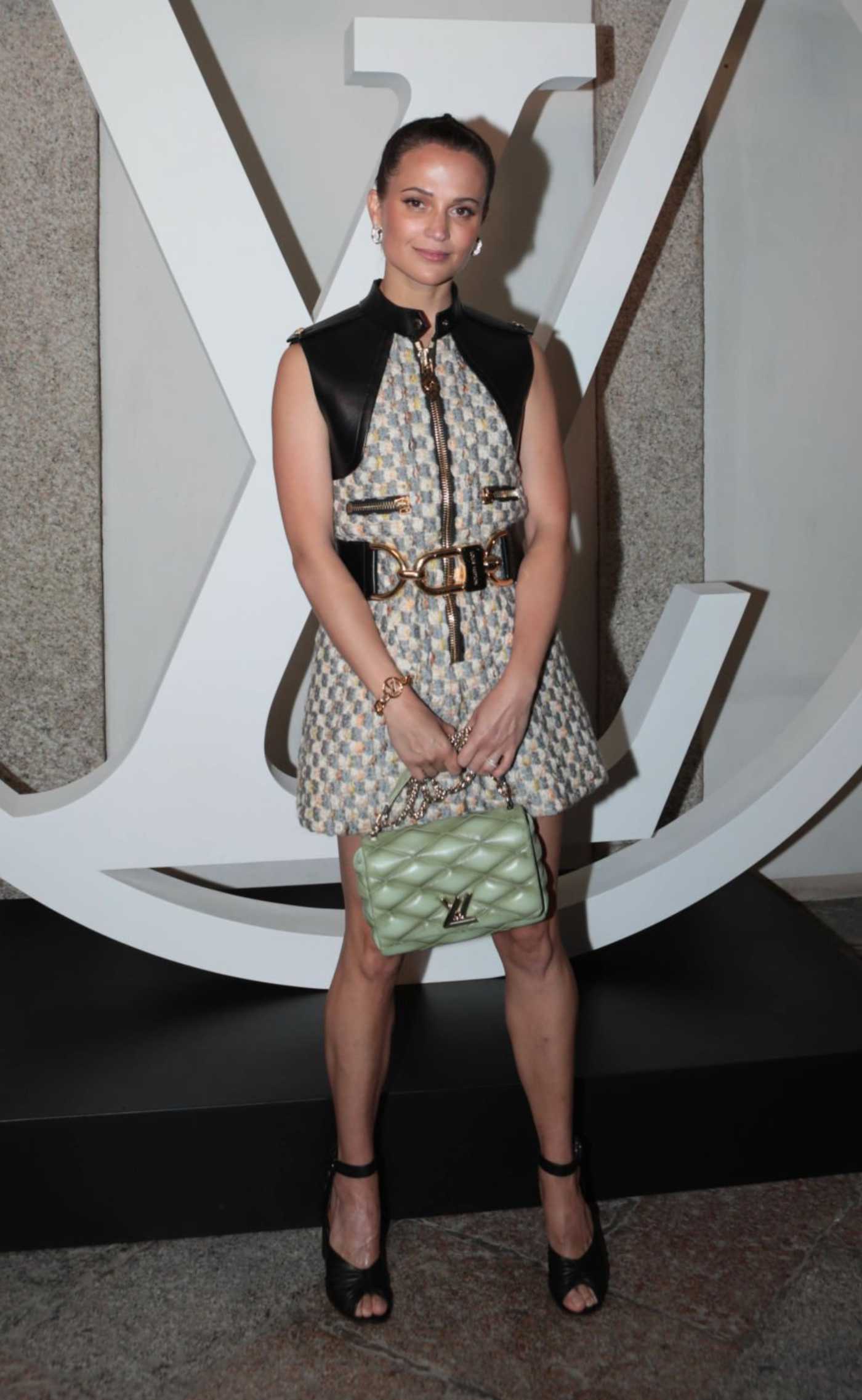 Alicia Vikander Attends 2024 Louis Vuitton Cruise Show Photocall at Isola Bella in Stresa 05/24/2023