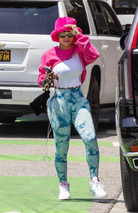 Blac Chyna in a Pink Hat