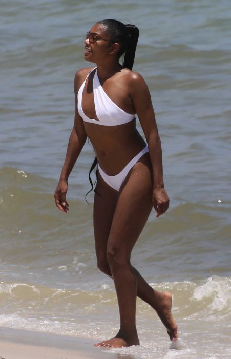 Gabrielle Union in a White Bikini