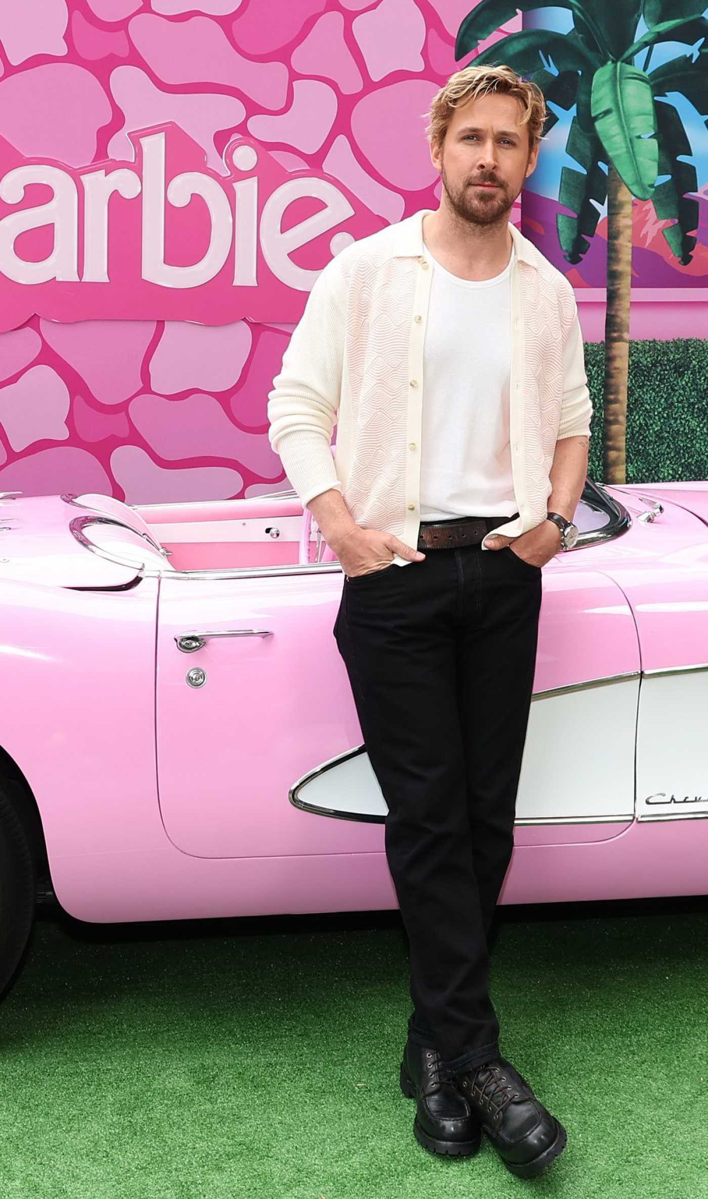 Ryan Gosling Attends Barbie Photocall at Four Seasons Hotel in Los Angeles 06/25/2023