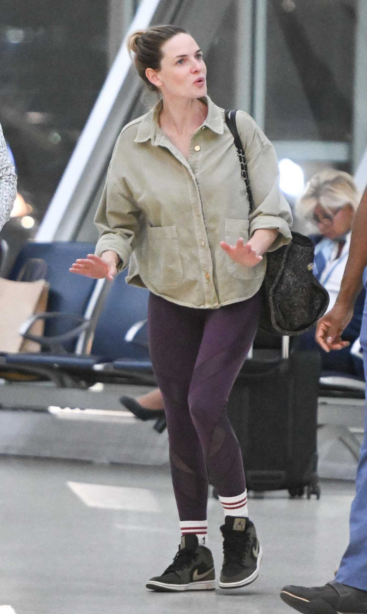 Rebecca Ferguson Arrives at JFK Airport in New York 07/13/2023