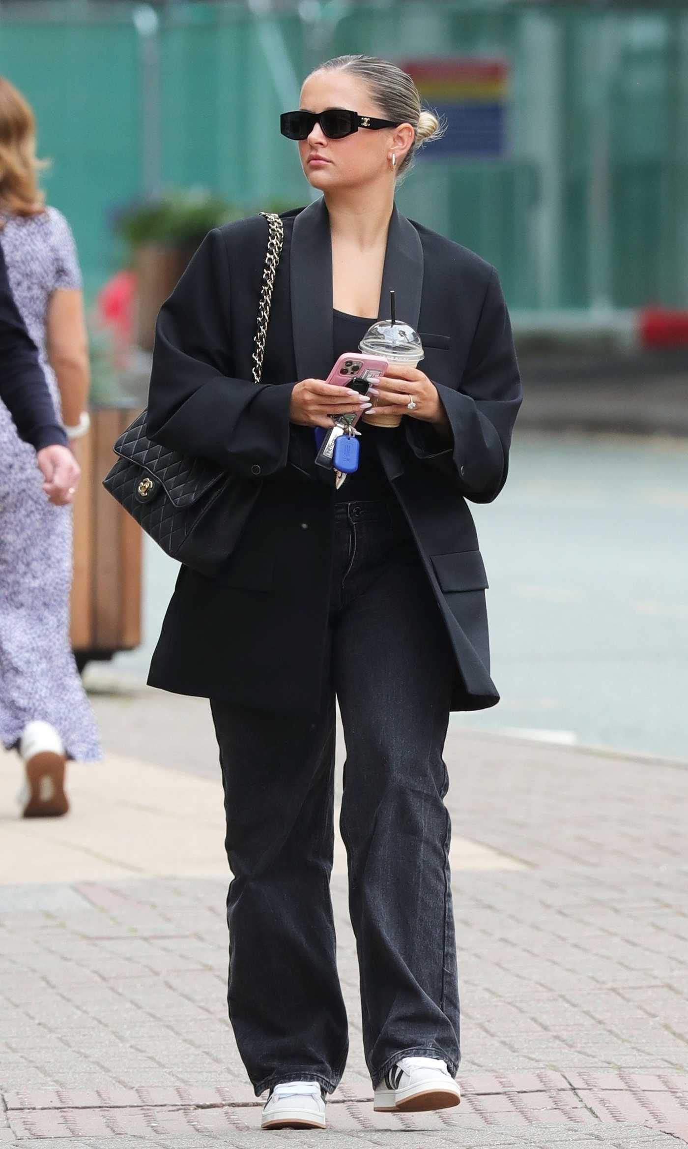 Molly-Mae Hague in a Black Blazer Was Seen Out for Lunch in Hale Trafford in Manchester 08/07/2023