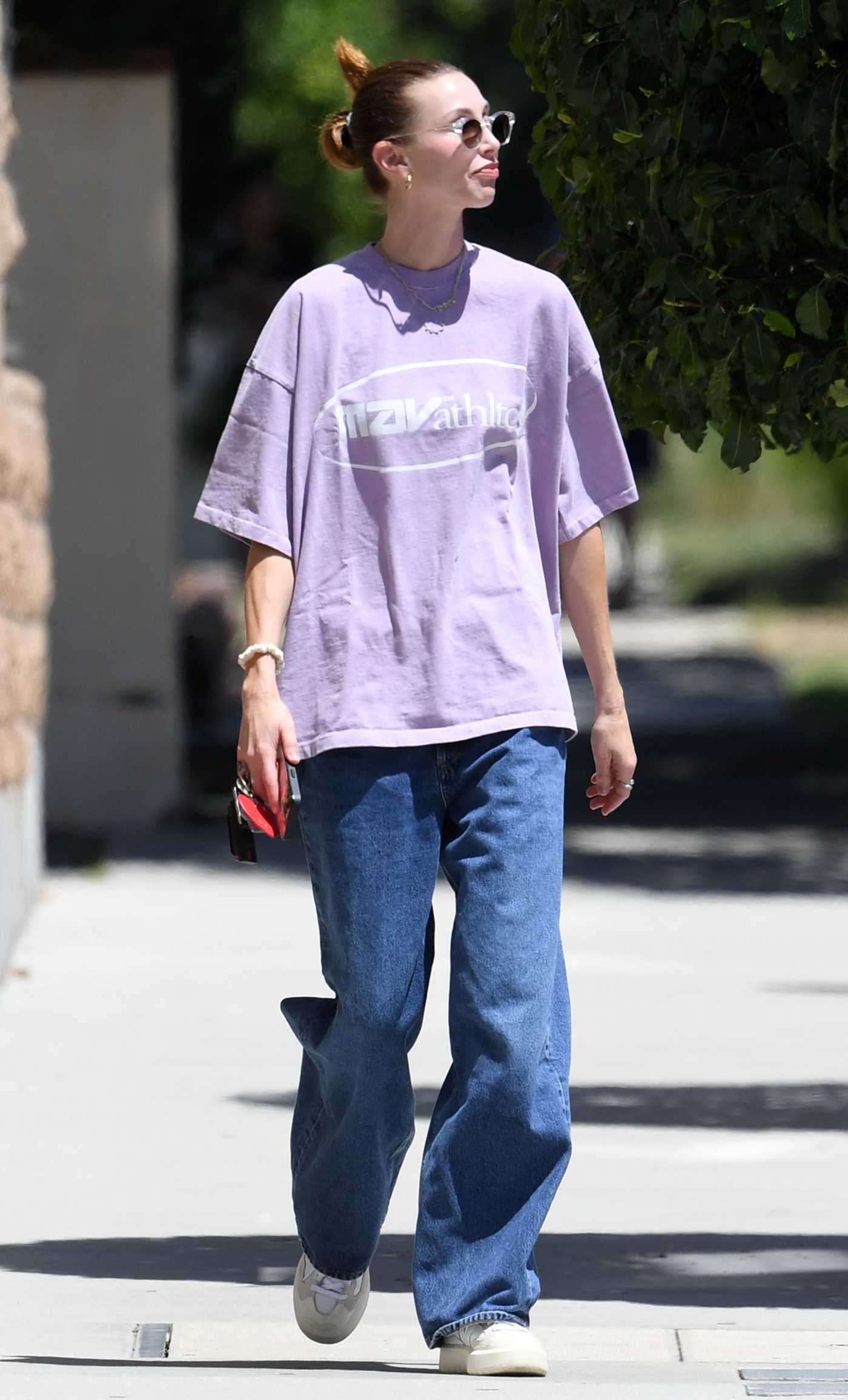 Whitney Port in a Purple Tee Was Seen Out in Los Angeles 08/08/2023
