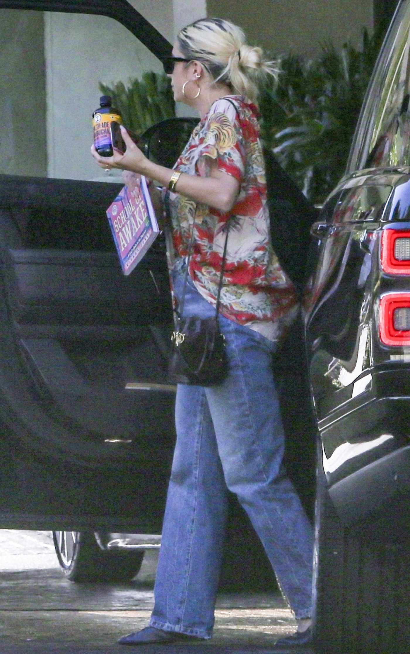 Ashley Benson in a Floral Blouse Was Seen Out in Beverly Hills 09/05/2023