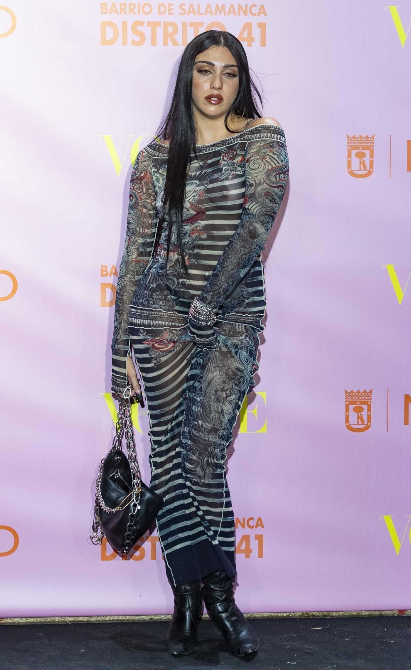 Lourdes Leon Attends the Vogue Fashion Night Out in Madrid 09/21/2023