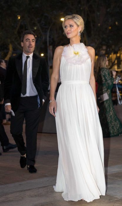 Nicky Hilton in a White Dress