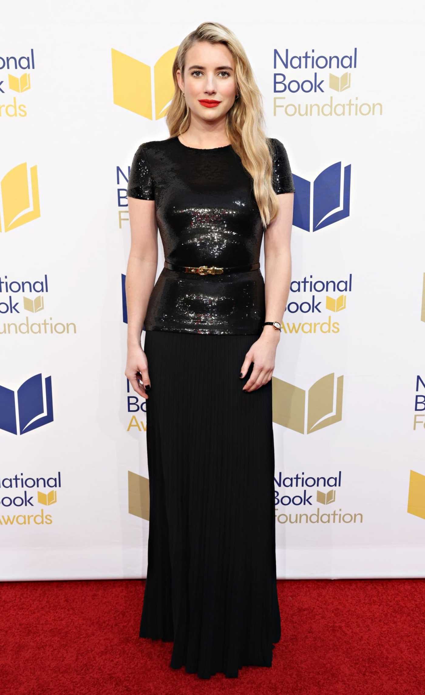 Emma Roberts Attends the 74th National Book Awards at Cipriani Wall Street in New York City 11/15/2023