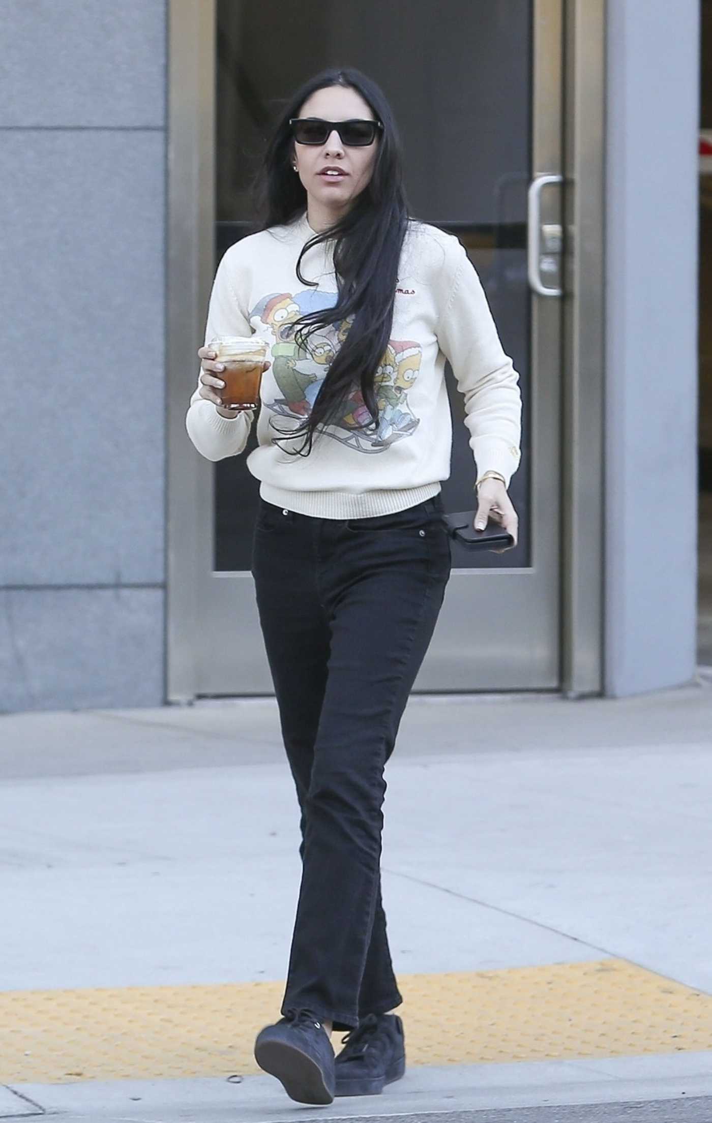 Noor Alfallah in a Black Sneakers Was Seen Out in Beverly Hills 12/15/2023