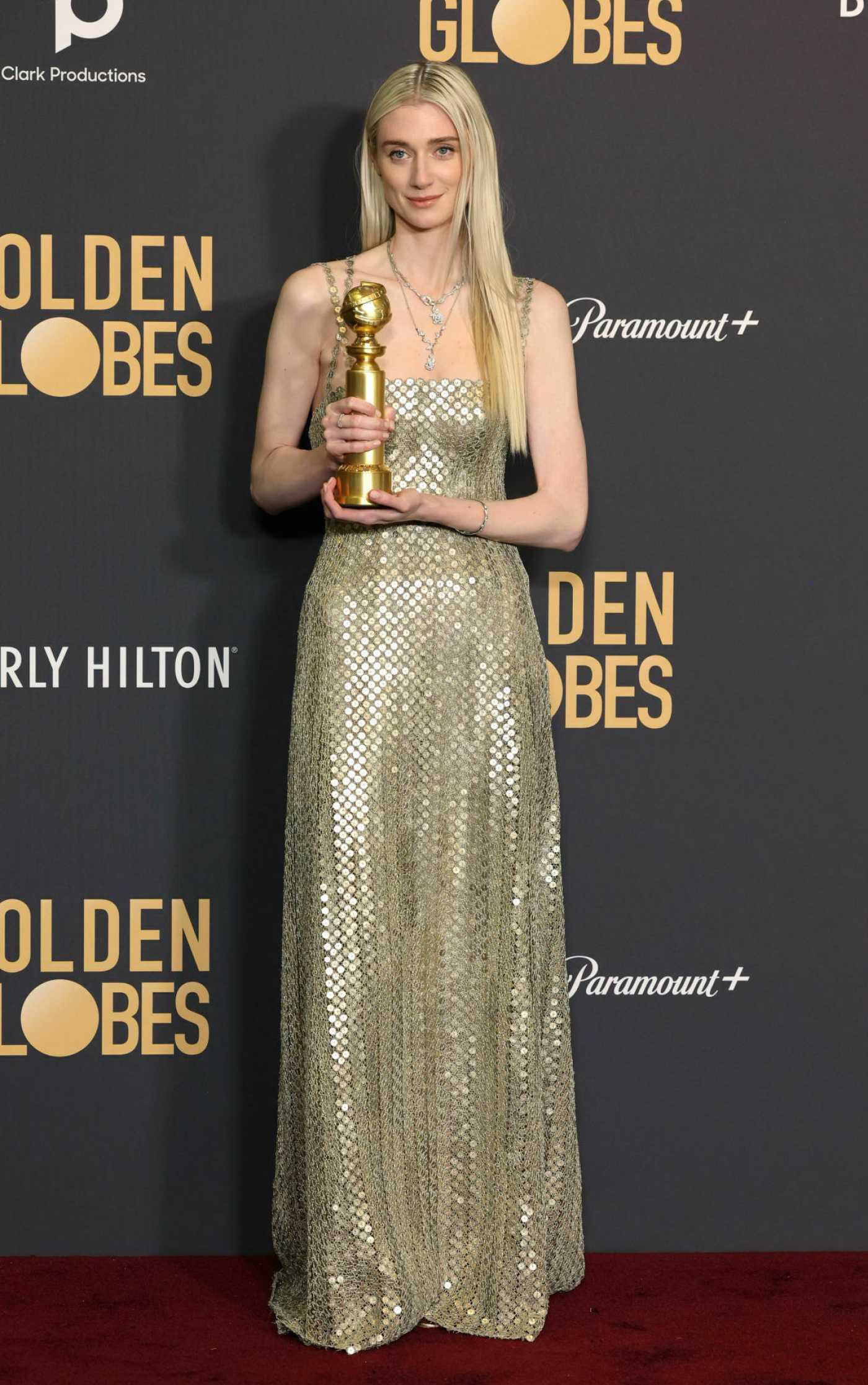 Elizabeth Debicki Attends the 81st Annual Golden Globe Awards in Beverly Hills 01/07/2024