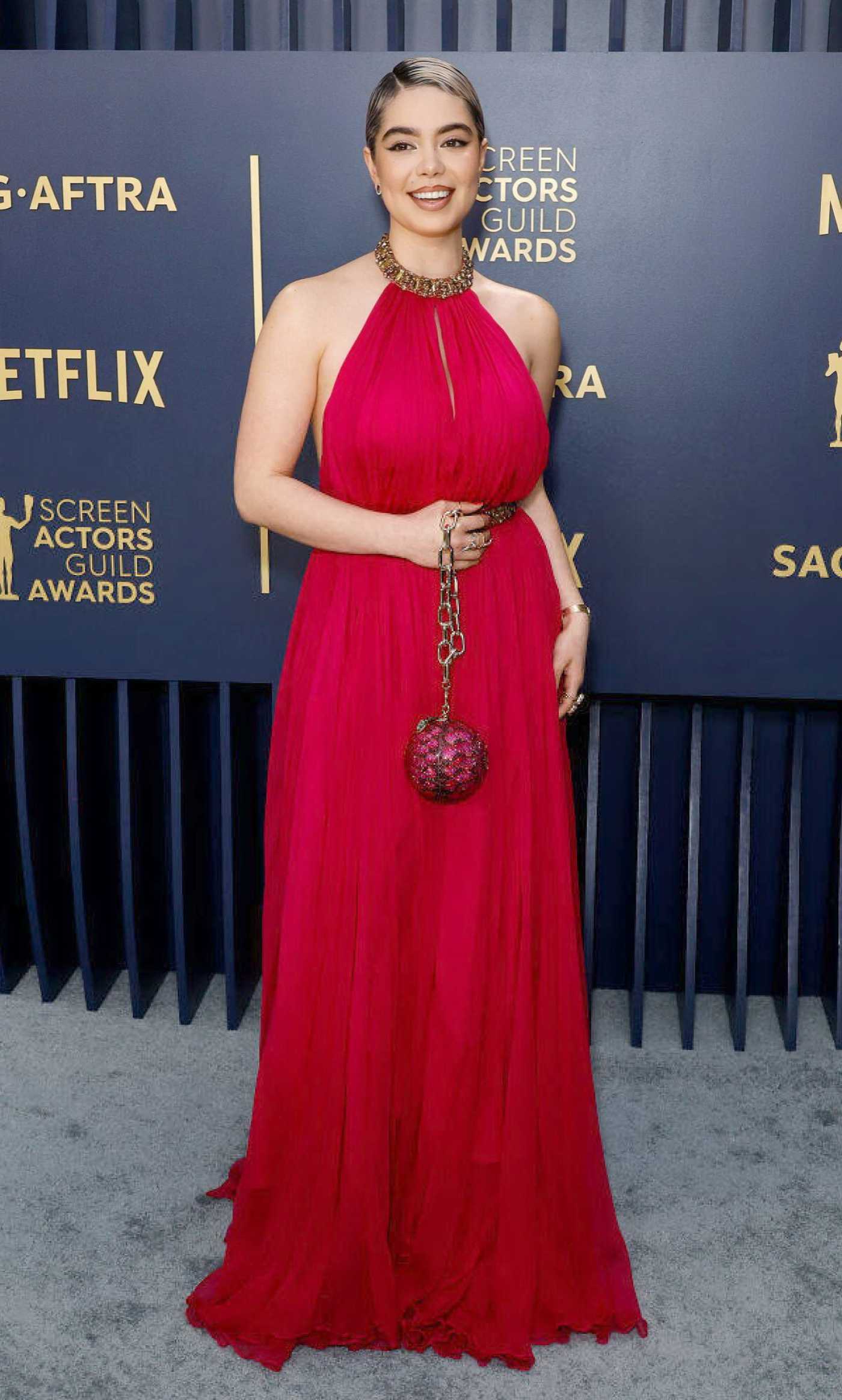 Auli'i Cravalho Attends the 30th Annual Screen Actors Guild Awards in Los Angeles 02/24/2024