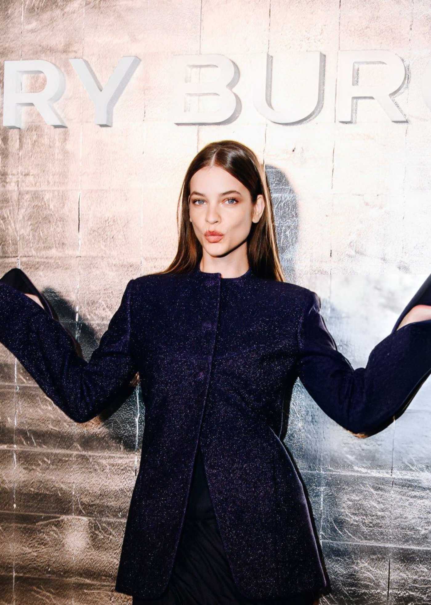 Barbara Palvin Attends the Tory Burch Fashion Show During 2024 NYFW in New York City 02/12/2024