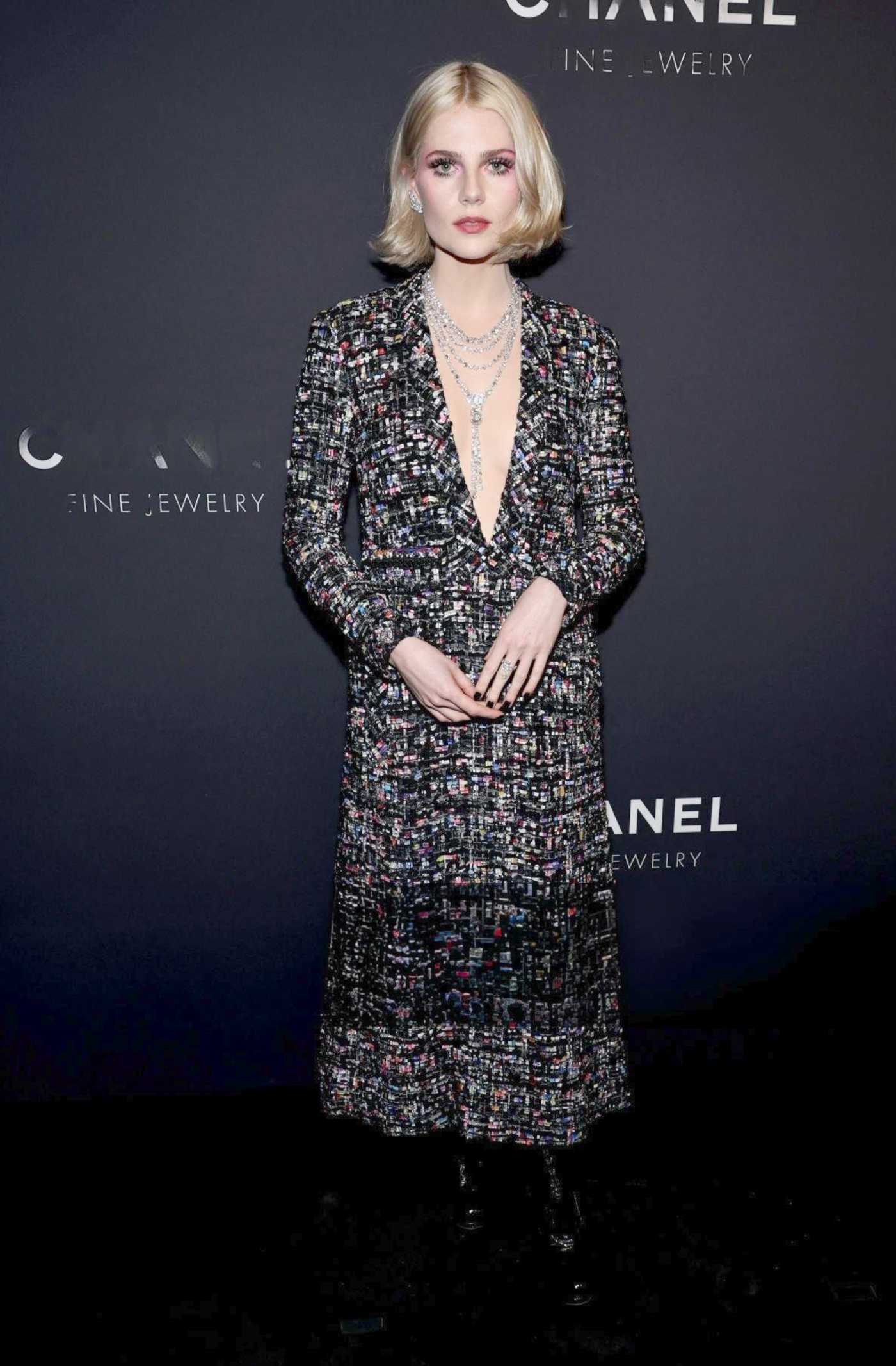 Lucy Boynton Attends the Chanel Dinner to Celebrate the Fifth Avenue Flagship Boutique in New York 02/07/2024