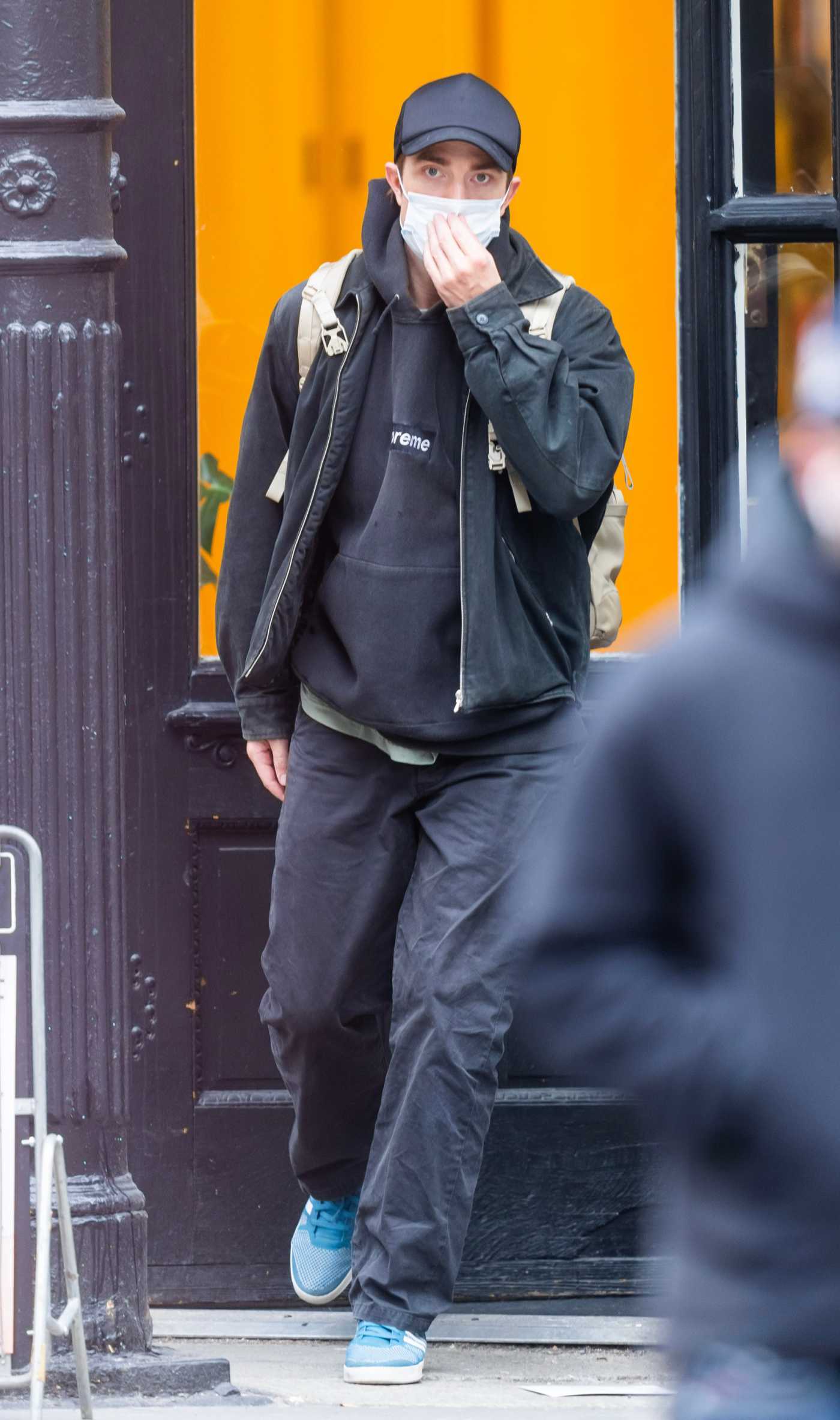 Robert Pattinson in a Black Cap Was Seen Out in New York 02/22/2024