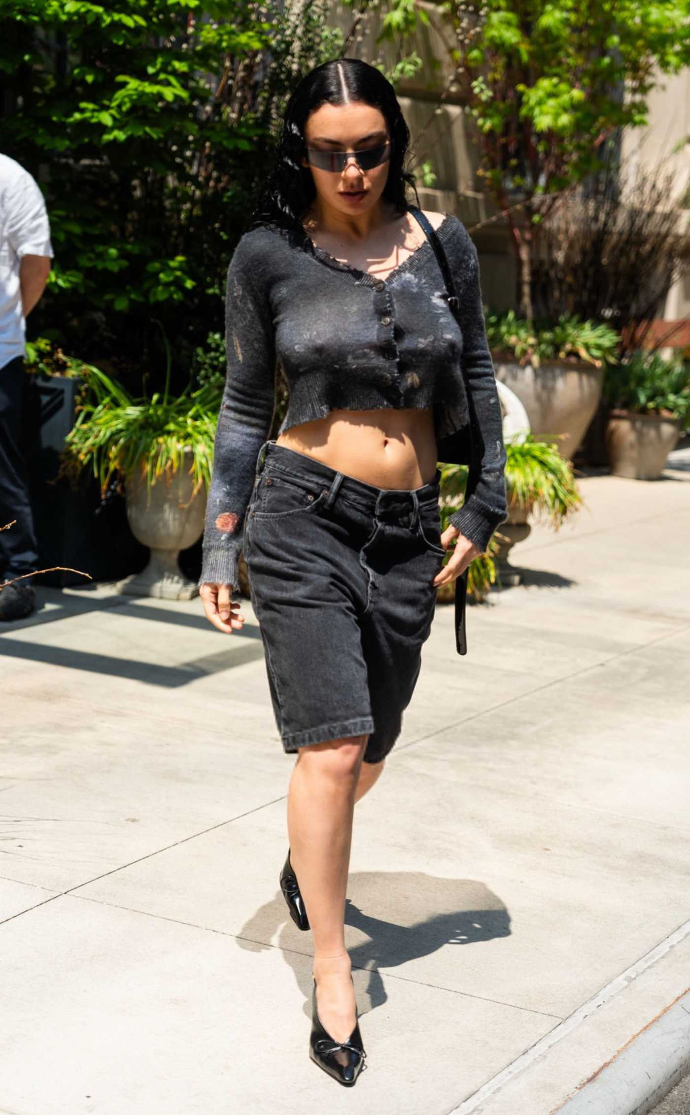 Charli XCX in a Black Top Was Seen in the Lower East Side in New York City 04/29/2024