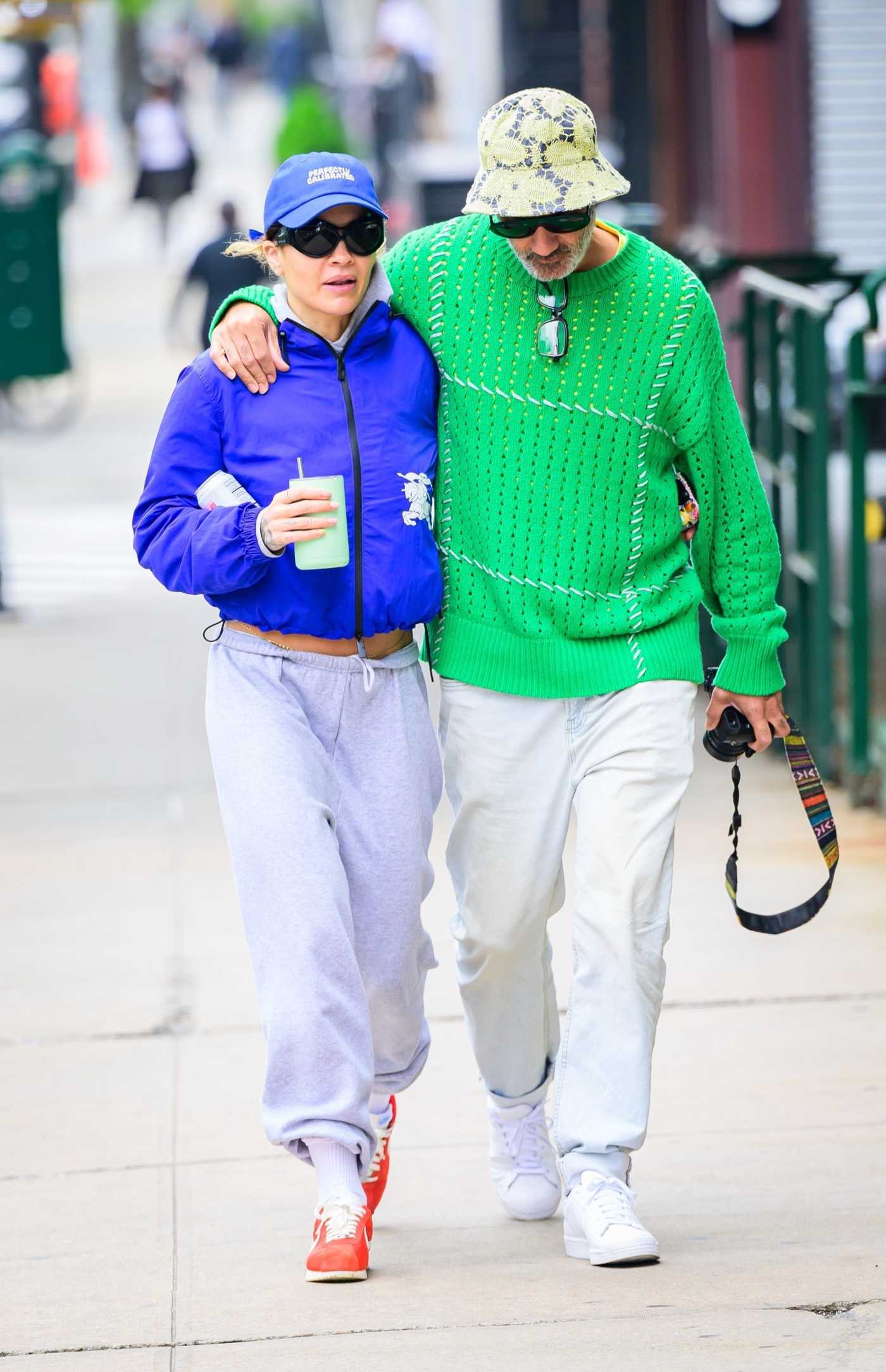 Rita Ora in a Red Nike Sneakers Was Seen Out with Taika Waititi in New York 05/02/2024