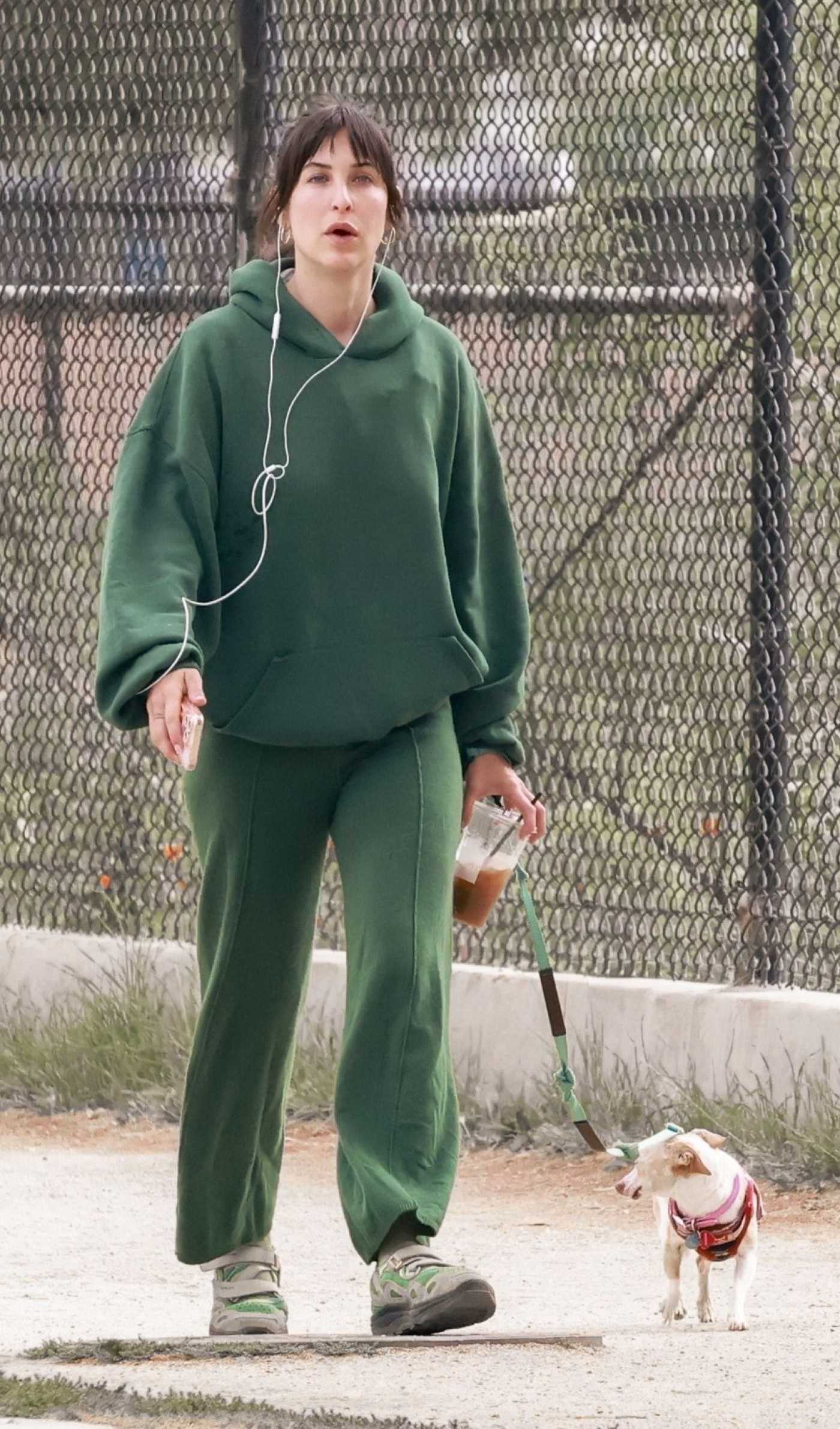Scout Willis in a Green Sweatsuit Was Seen at Silver Lake Reservoir in Los Angeles 04/30/2024