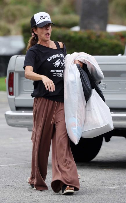 Brooke Burke in a Black Tee