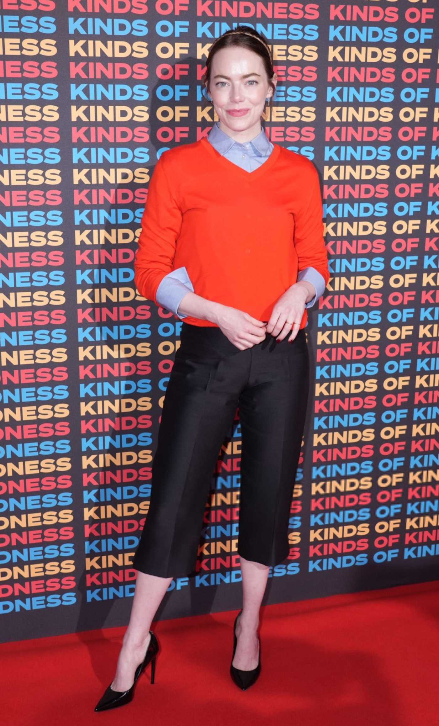 Emma Stone Attends the Kinds of Kindness Premiere in London 06/24/2024