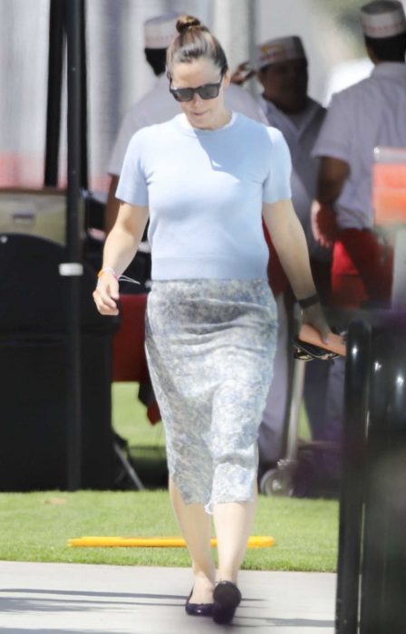 Jennifer Garner in a Floral Skirt