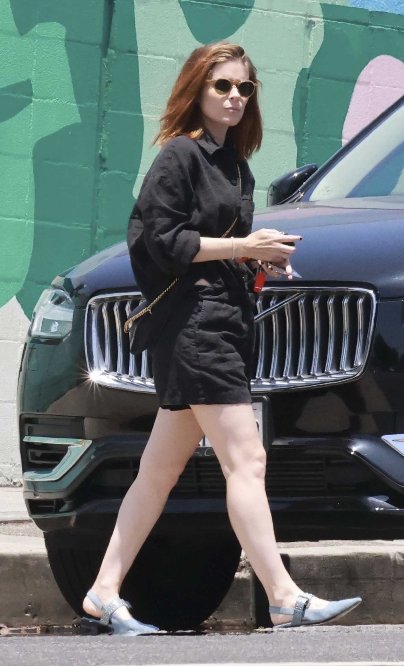 Kate Mara in a Black Shorts Was Seen Out in Los Feliz 06/10/2024