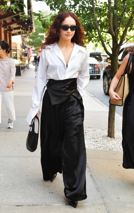 Olivia Cooke in a White Blouse