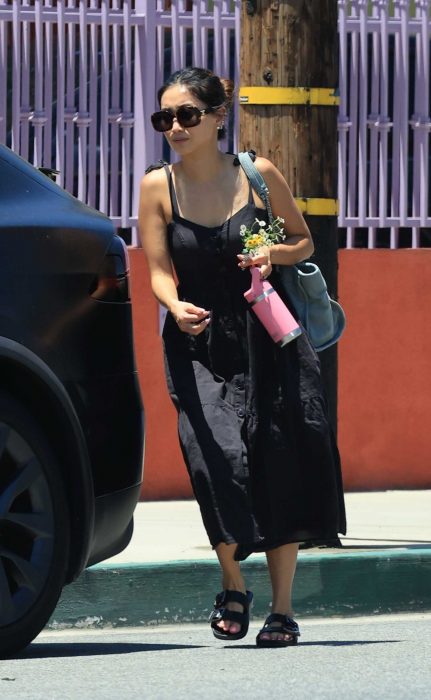 Brenda Song in a Black Dress