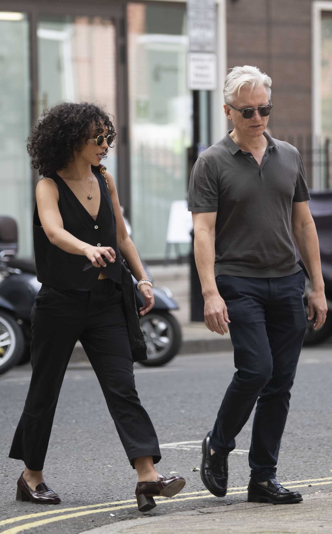 Ruth Negga in a Black Pants Leaves the Chiltern Firehouse with a Mystery Man in London 07/18/2024