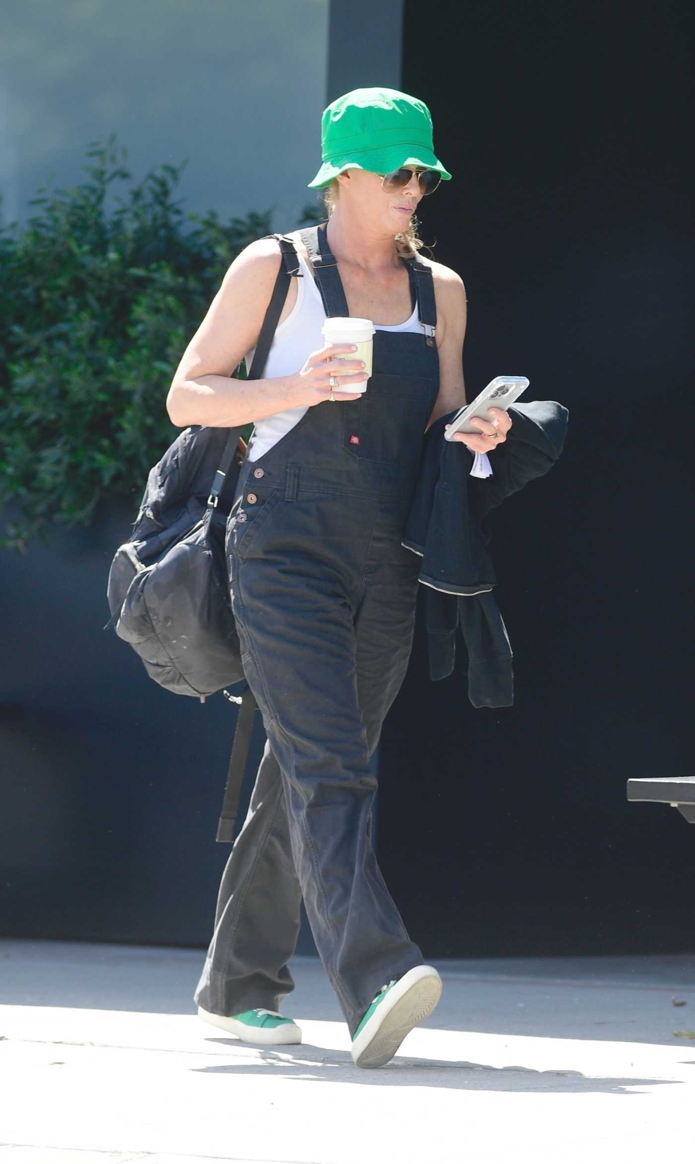 Marg Helgenberger in a Black Jumpsuit Was Seen Out in Los Angeles 08/22/2024