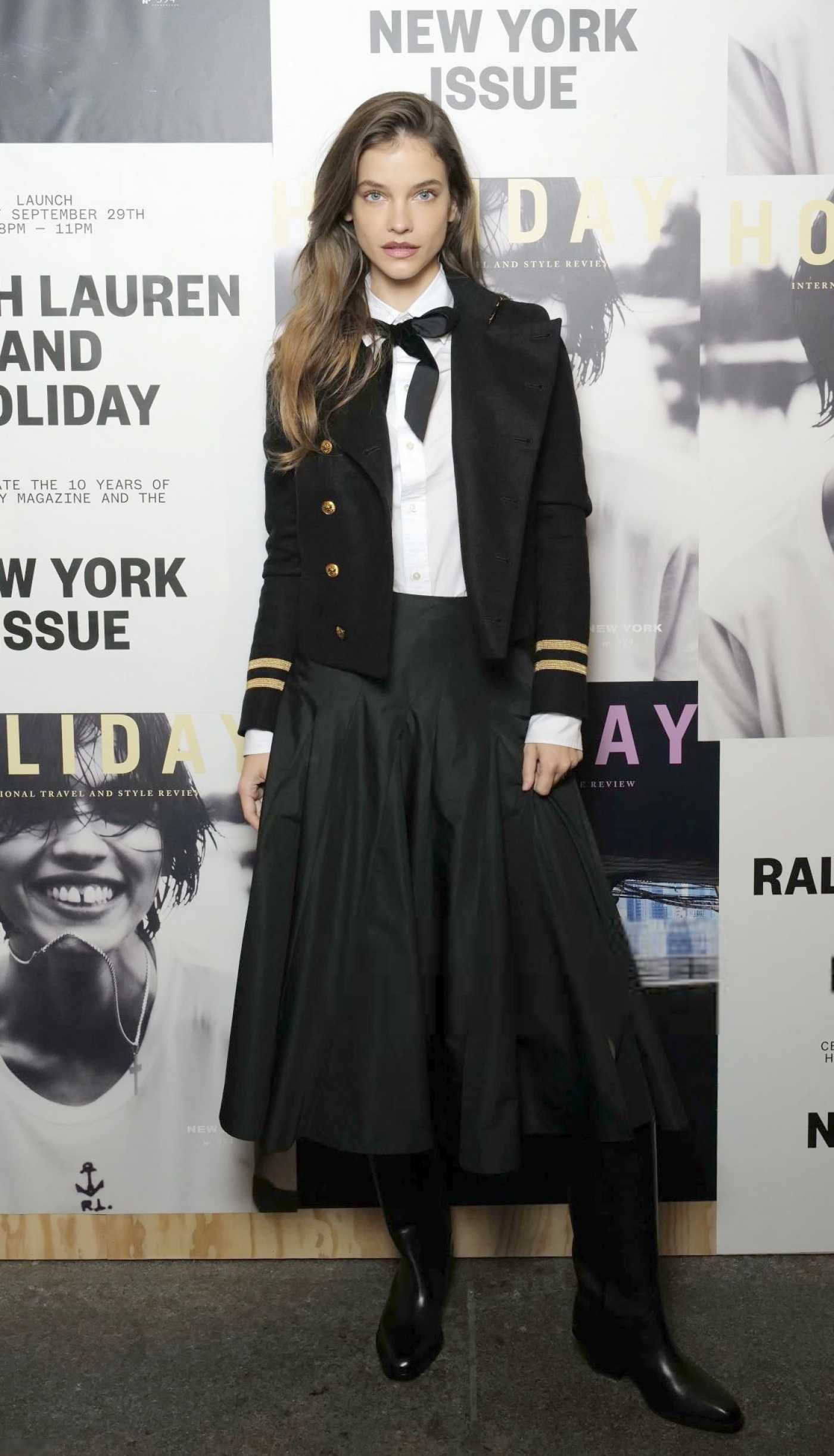 Barbara Palvin Attends the Ralph Lauren and Holiday Magazine New York Issue Cocktail Party in Paris 09/29/2024