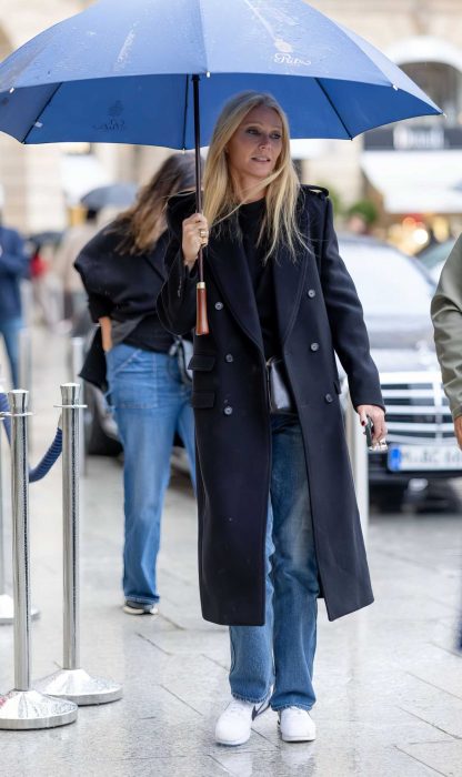 Gwyneth Paltrow in a Black Coat