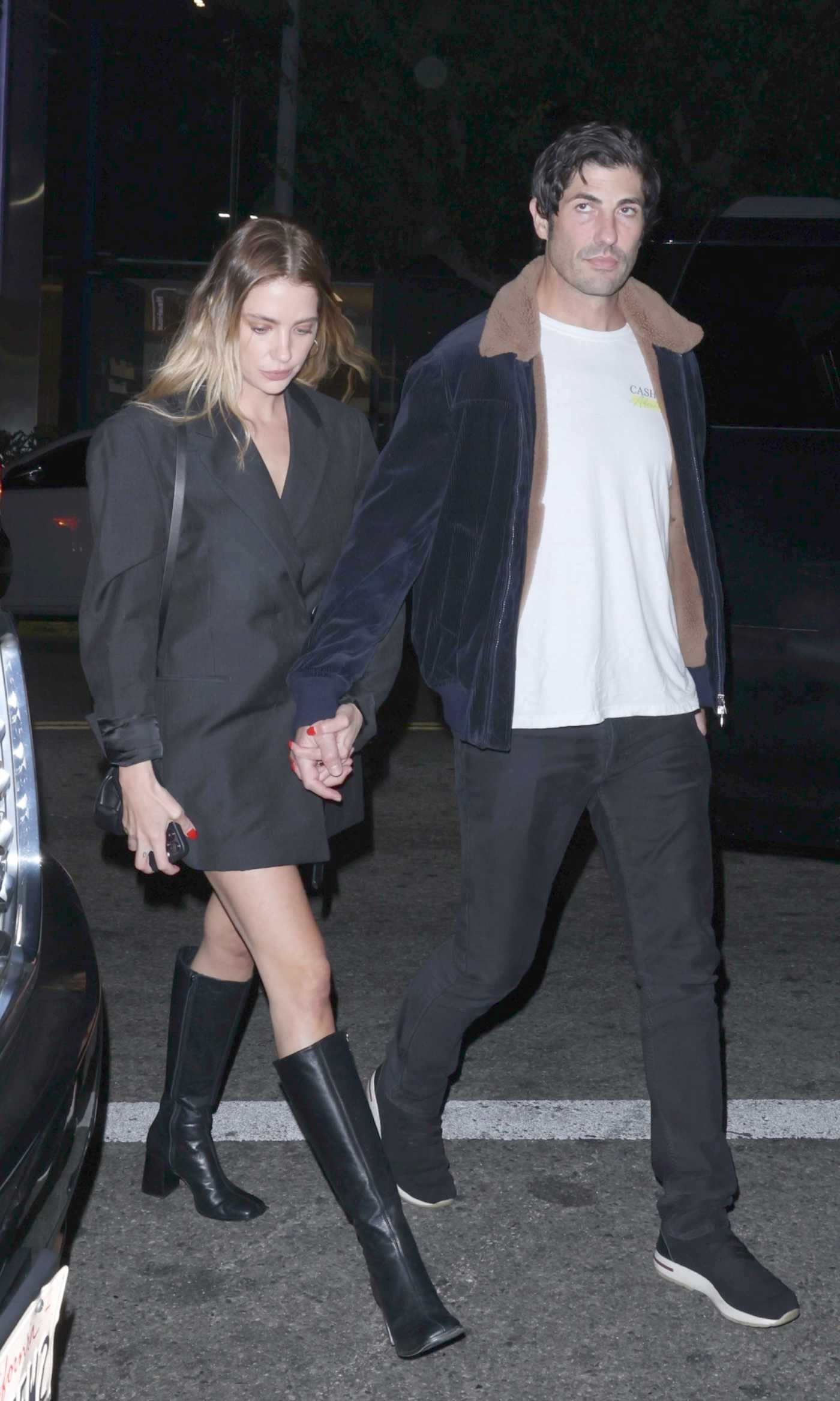 Ashley Benson in a Black Blazer Was Seen Out with Brandon Davis in Hollywood 10/24/2024