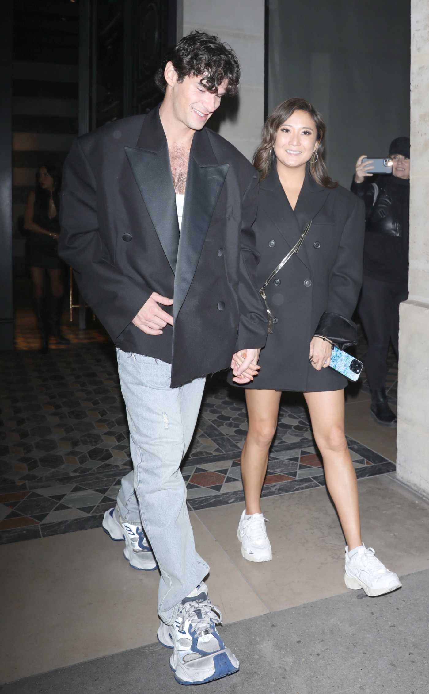 Ashley Park in a White Sneakers Was Seen Out with Paul Forman in Paris 09/30/2024