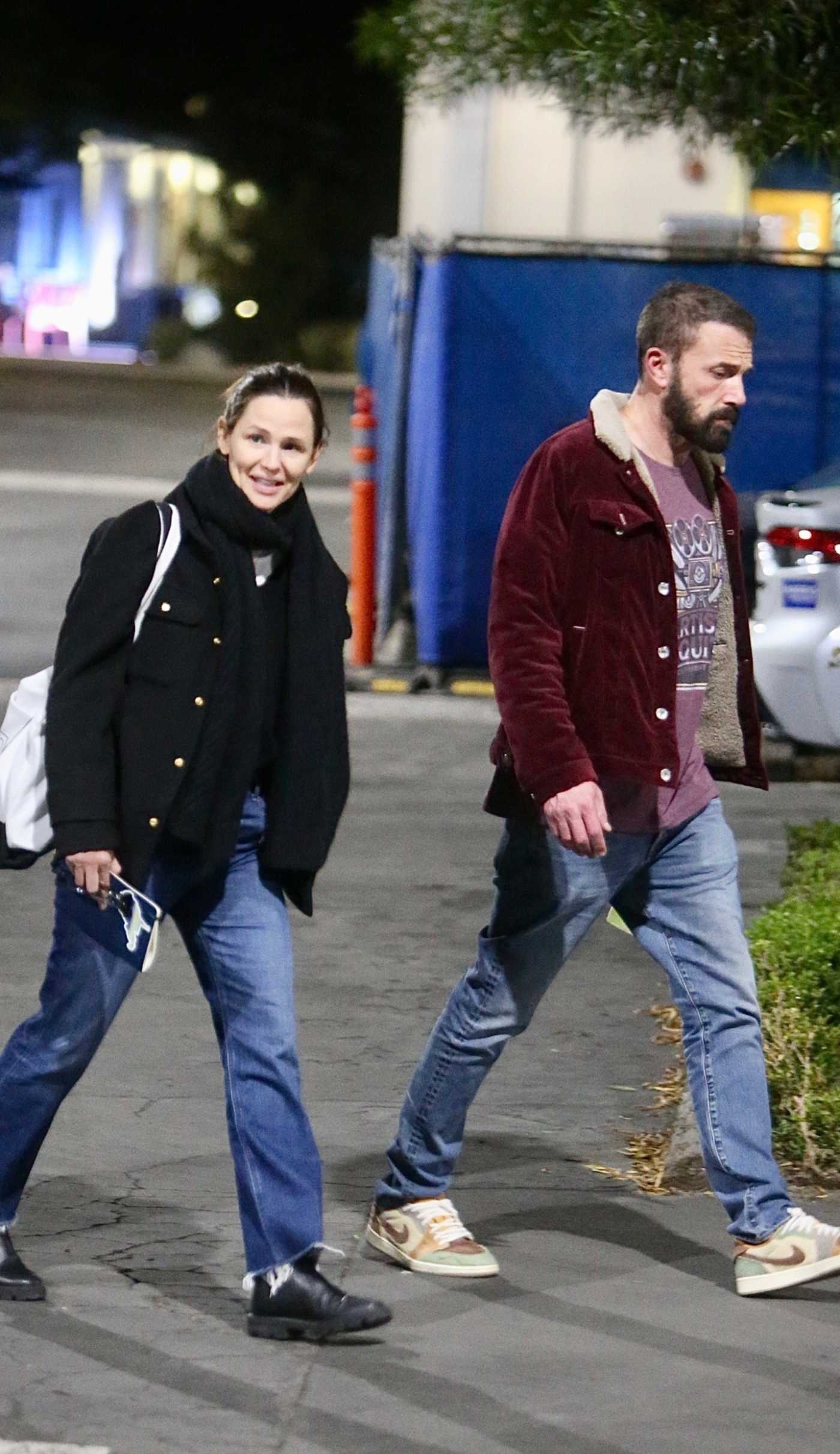 Jennifer Garner in a Black Jacket Was Seen Out with Ben Affleck in Brentwood 10/18/2024