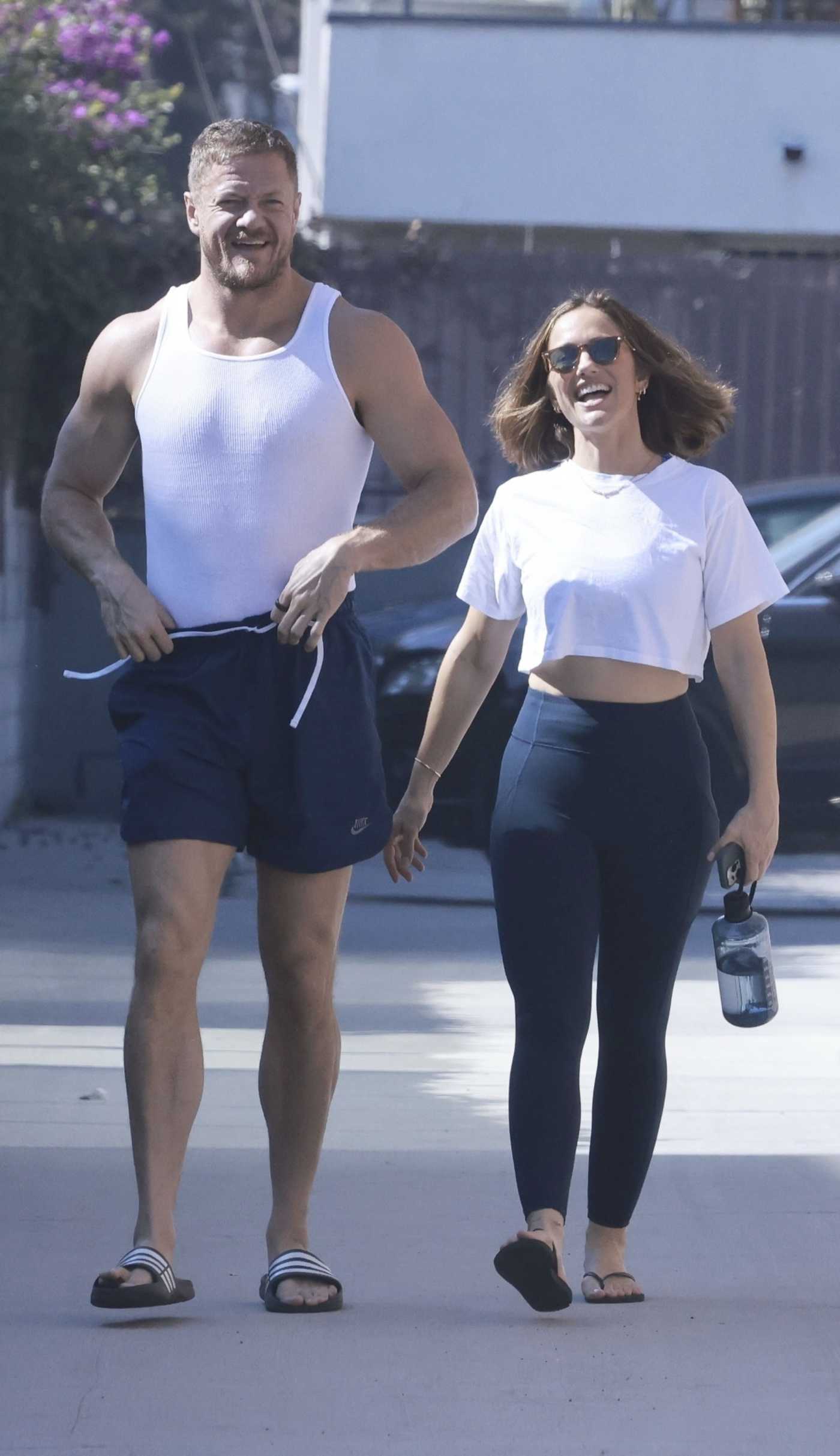 Minka Kelly in a Black Leggings Was Seen Out with Dan Reynolds in Los Feliz 11/05/2024