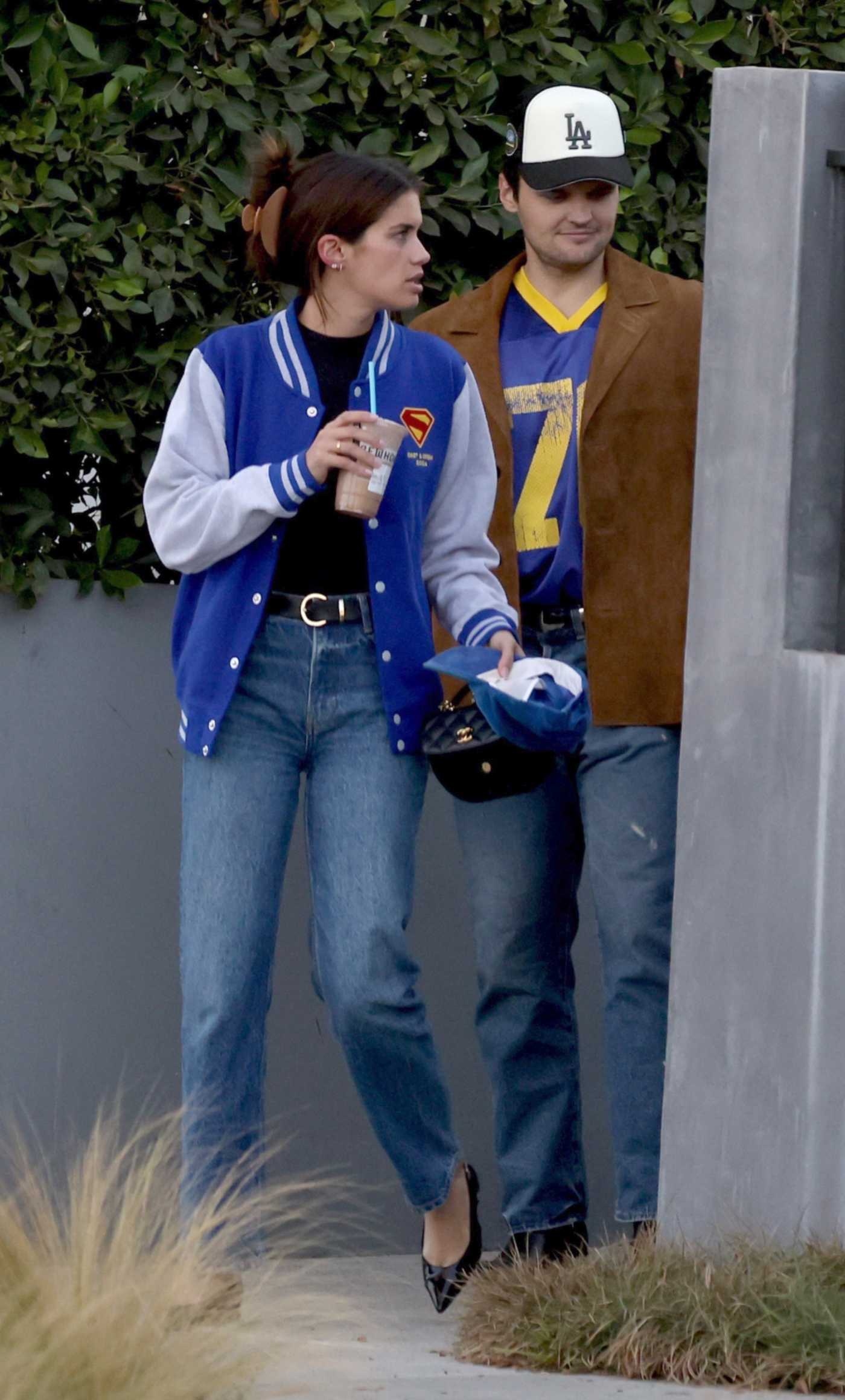 Sara Sampaio in a Blue Jeans Was Seen Out in West Hollywood  11/11/2024