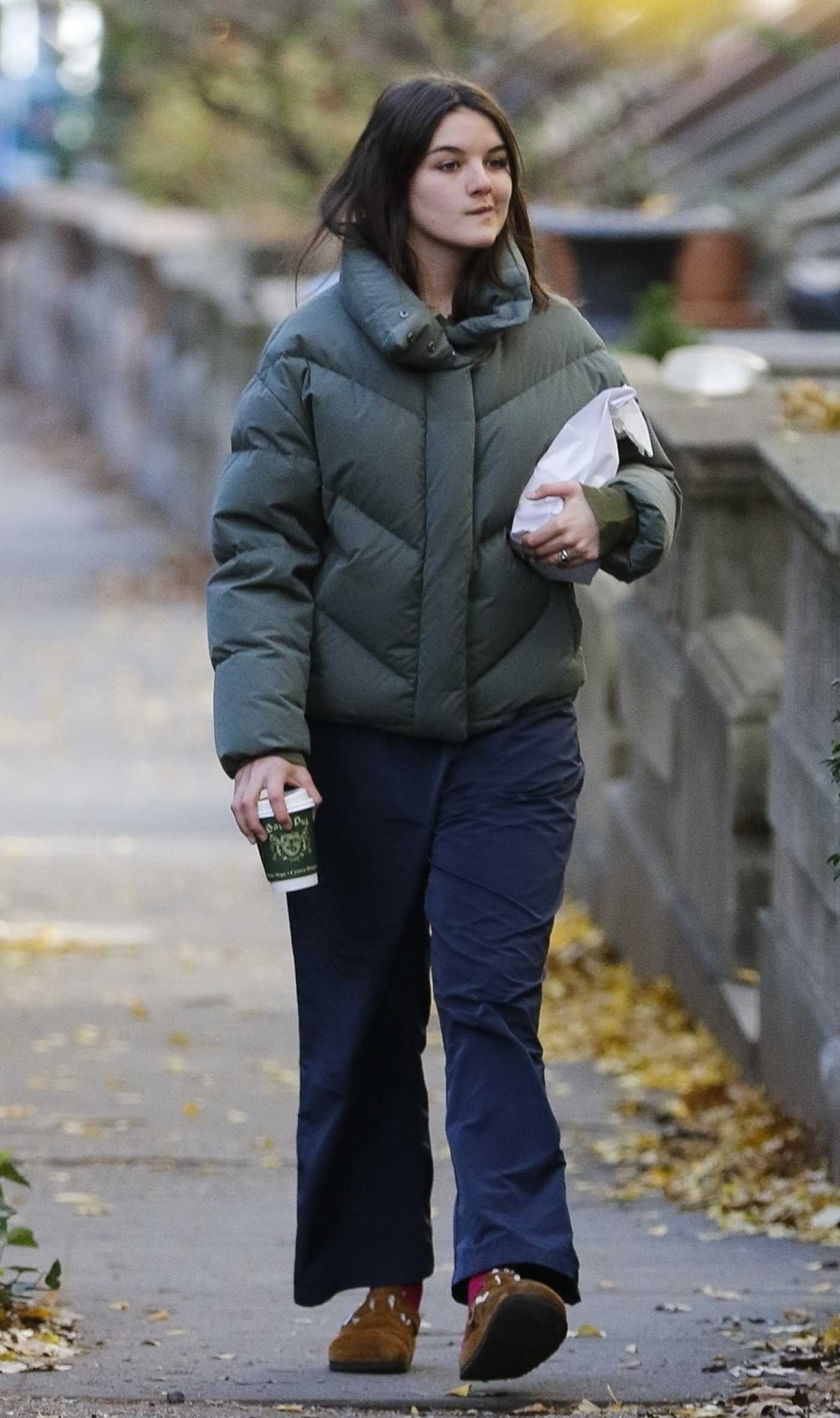 Suri Cruise in an Olive Jacket Was Seen Out in New York City 11/27/2024