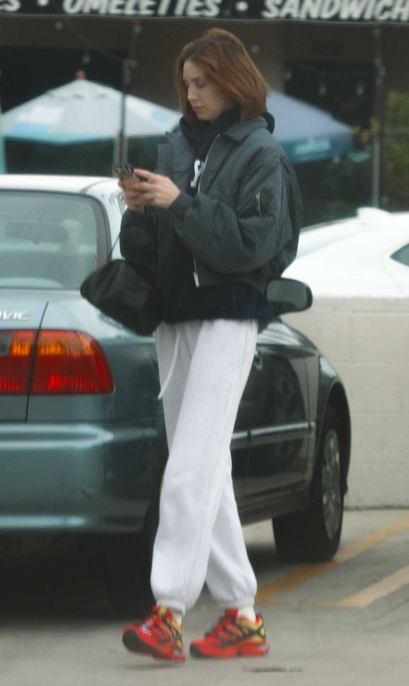 Whitney Port in a Grey Sweatpants Visiting a Cannabis Dispensary in Los Angeles 11/26/2024