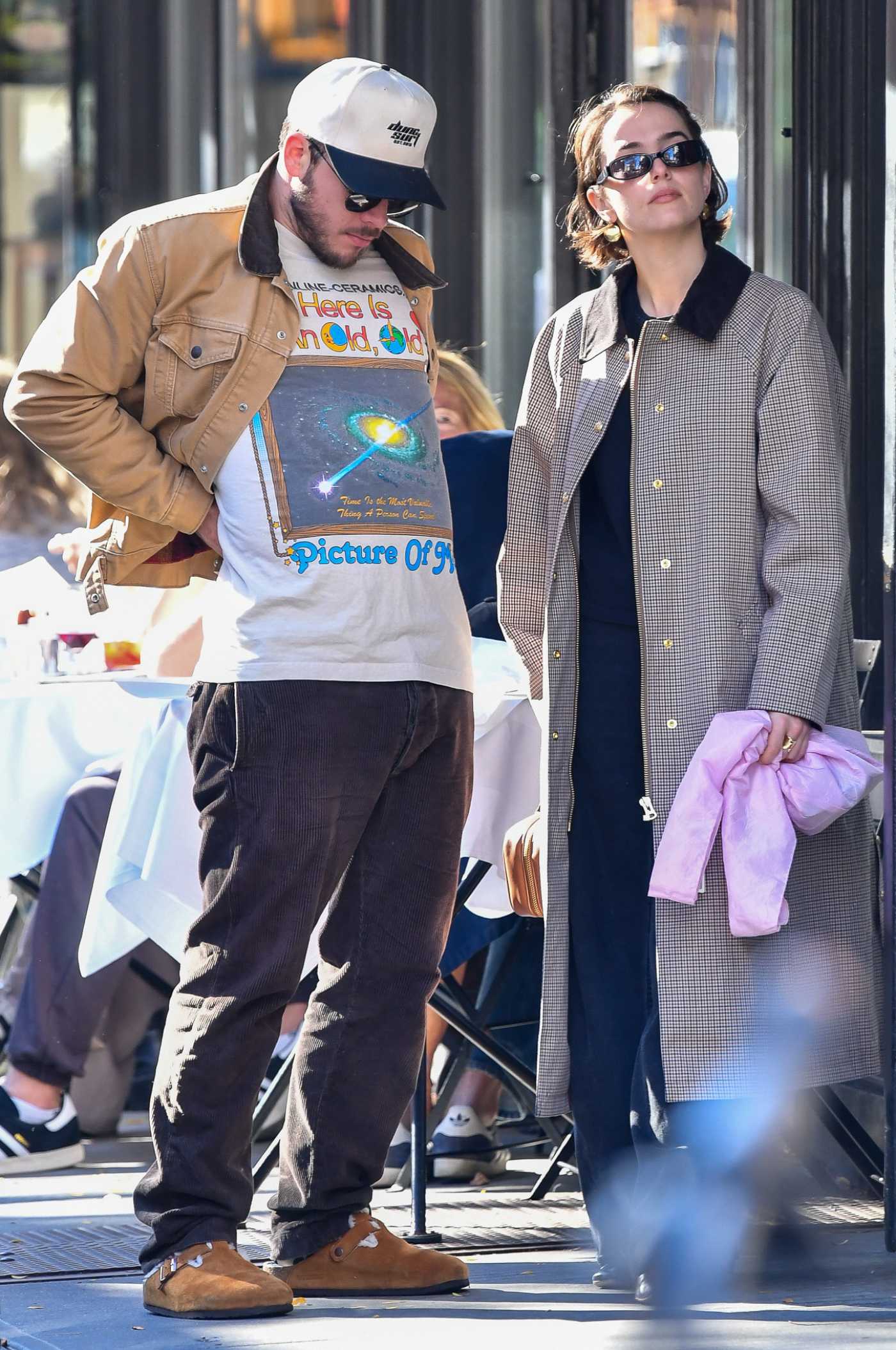 Zoey Deutch in a Grey Trench Coat Was Seen Out with Jimmy Tatro in New York City 11/11/2024